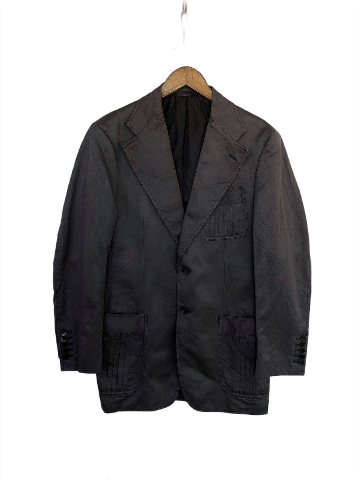 Tom Ford Vintage Gucci Tom Ford Moleskin Two Button Blazer/Jacket Size 46R - 2 Thumbnail