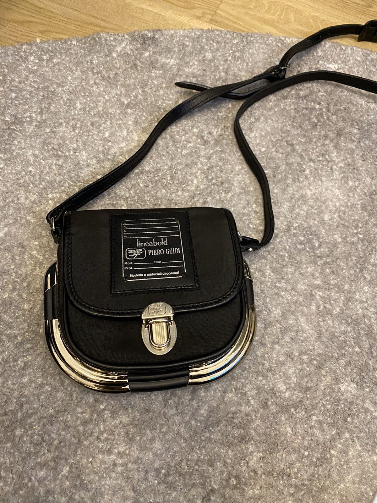 90s Shoulderbag Piero Guidi/piero Guidi Bag/black 