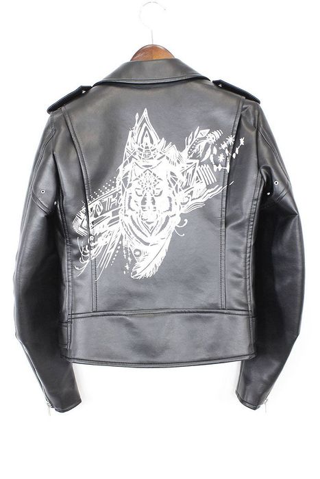 Comme Des Garcons Homme Plus Graphic Leather Jacket | Grailed