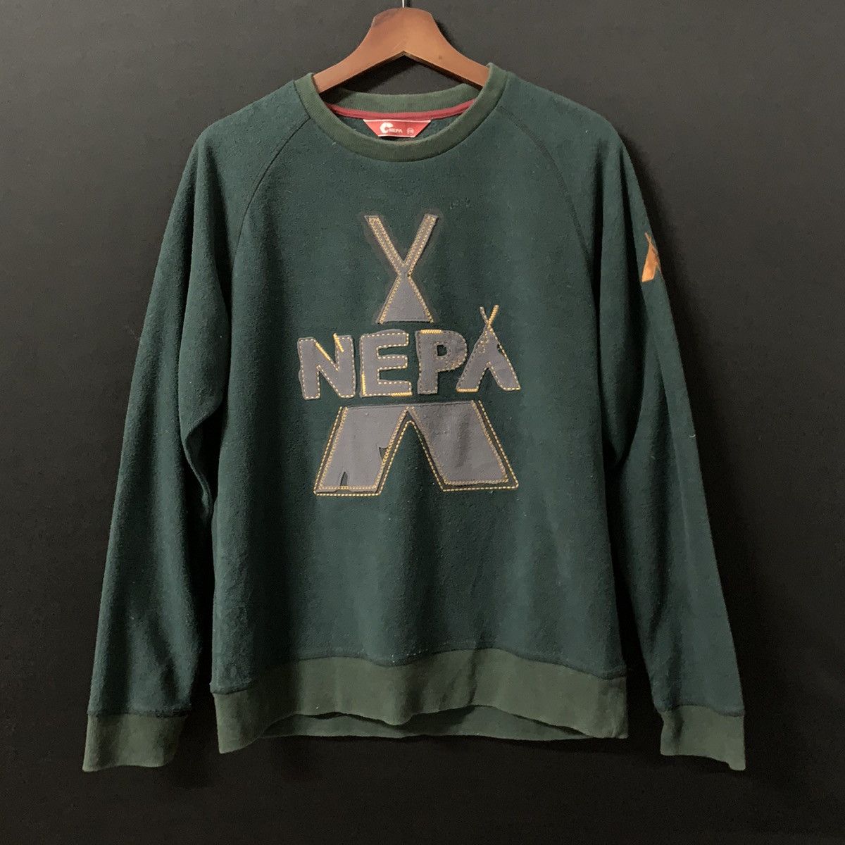 Japanese Brand Nepa Big Logo Spell Out Hiking Crewneck Sweater Medium Size Size US M / EU 48-50 / 2 - 2 Thumbnail