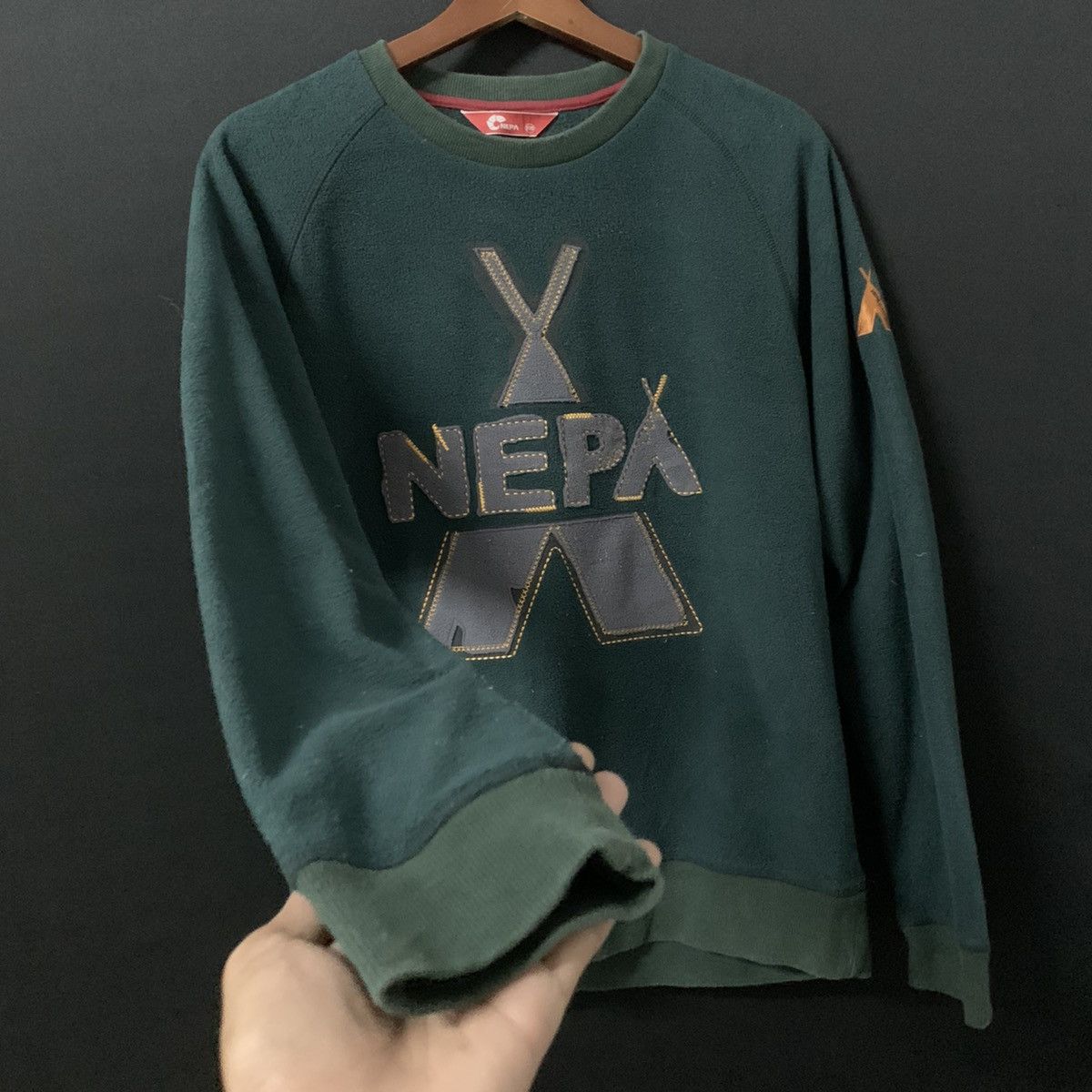 Japanese Brand Nepa Big Logo Spell Out Hiking Crewneck Sweater Medium Size Size US M / EU 48-50 / 2 - 5 Thumbnail