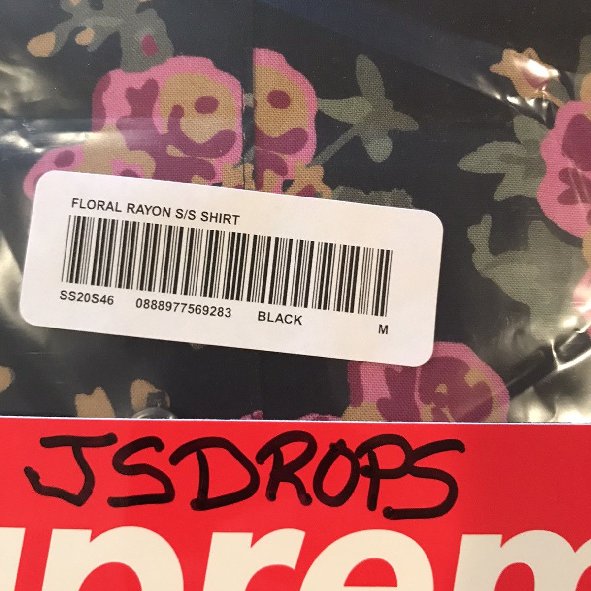 Supreme Supreme Floral Rayon Short Sleeve Shirt in Black Size US M / EU 48-50 / 2 - 3 Thumbnail