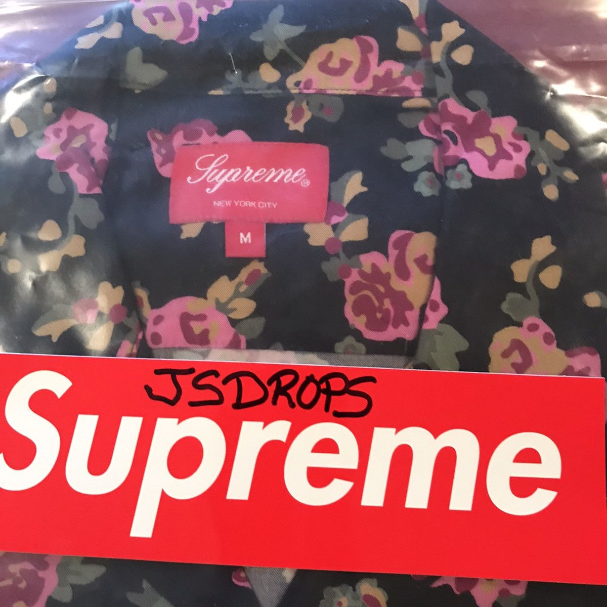 Supreme Supreme Floral Rayon Short Sleeve Shirt in Black Size US M / EU 48-50 / 2 - 2 Thumbnail