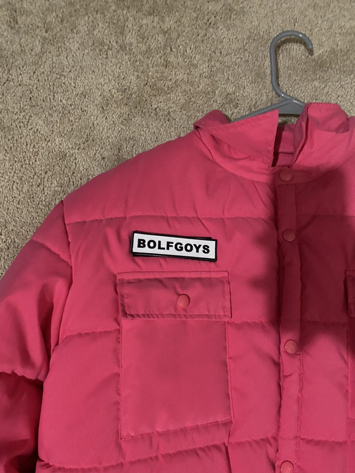 Golf Wang × Tyler The Creator GOLF WANG PINK PUFFER (BOLF GOYS) SIZE:XL Size US XL / EU 56 / 4 - 3 Thumbnail