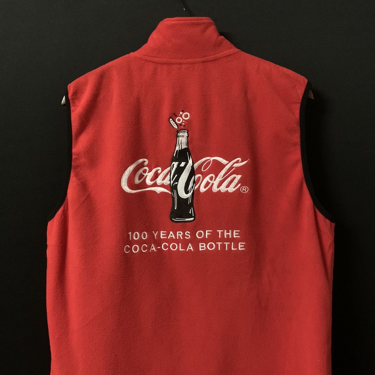 Coca Cola × Vintage Vintage Coca-cola Spell Out Big Logo Zip Ups Vest Size US M / EU 48-50 / 2 - 9 Thumbnail