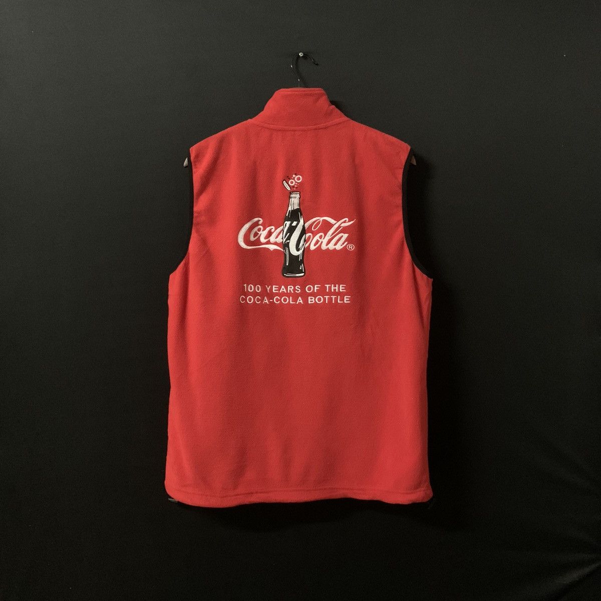 Coca Cola × Vintage Vintage Coca-cola Spell Out Big Logo Zip Ups Vest Size US M / EU 48-50 / 2 - 8 Thumbnail