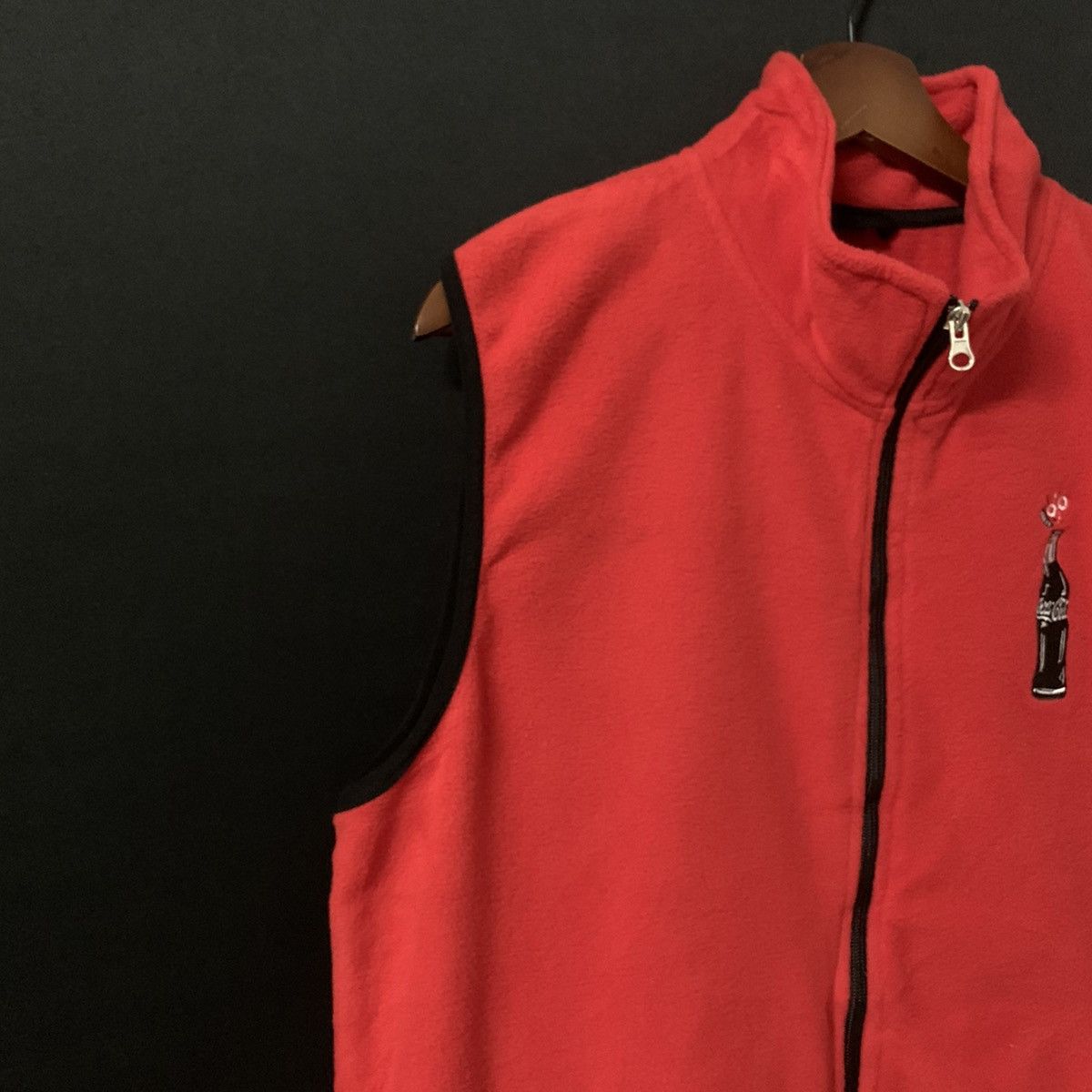 Coca Cola × Vintage Vintage Coca-cola Spell Out Big Logo Zip Ups Vest Size US M / EU 48-50 / 2 - 5 Thumbnail