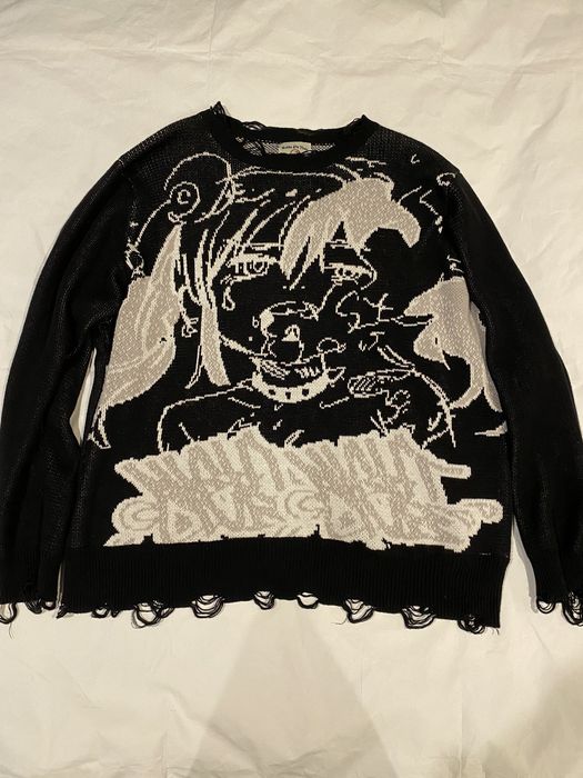 Japanese Brand Nightclub USA Jun Inagawa Anime Knit Sweater | Grailed