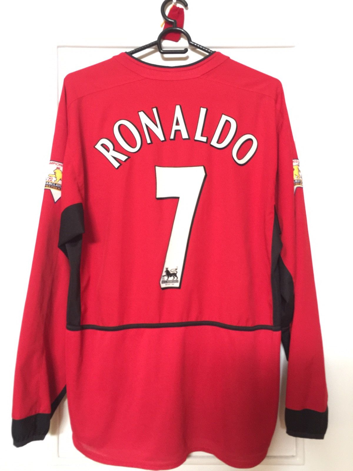 Manchester United 2002-03 Ronaldo Long Sleeve Home Kit (L)