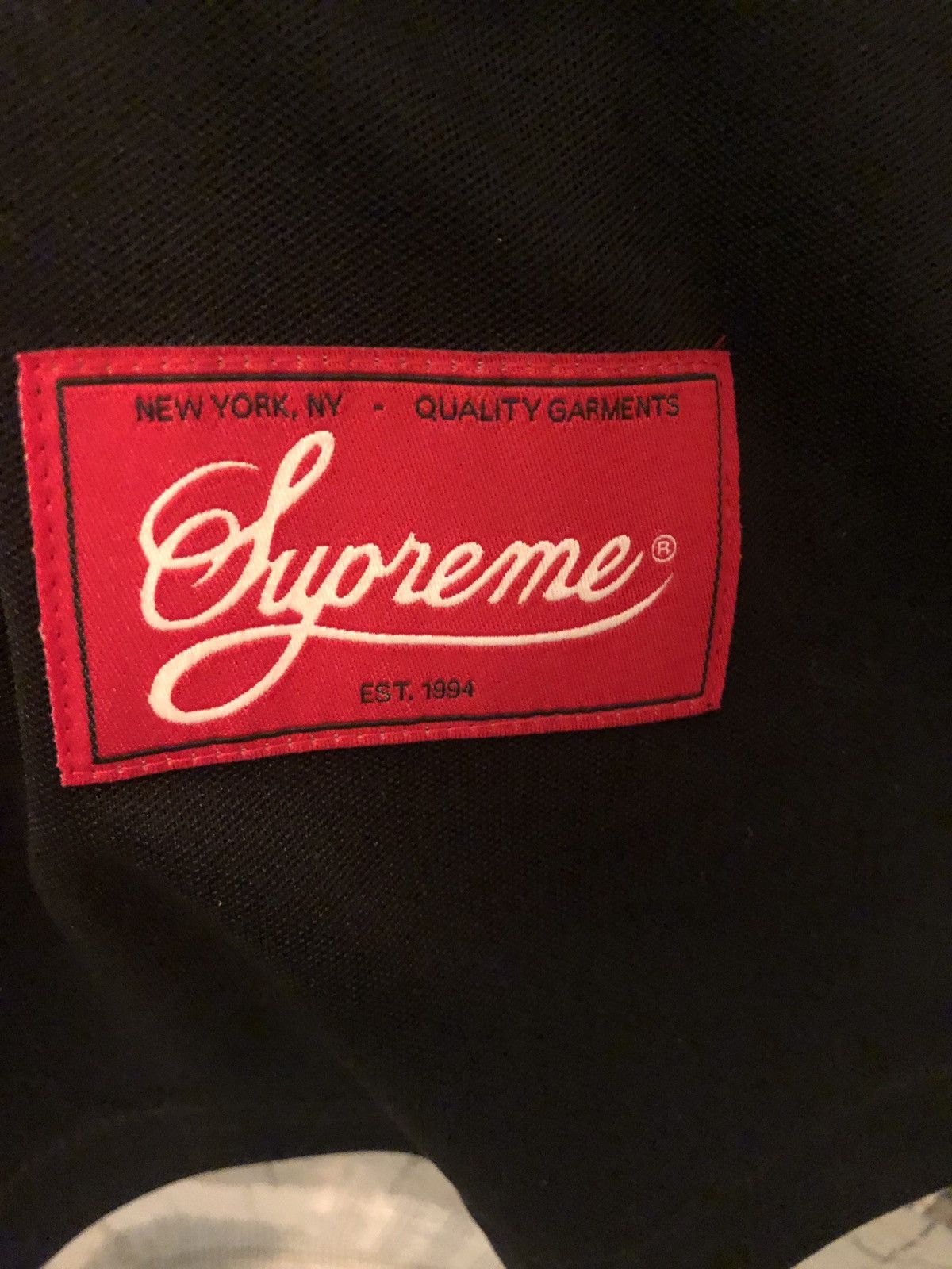 Supreme Supreme Snake Script Logo Baseball Jersey Black | Grailed 