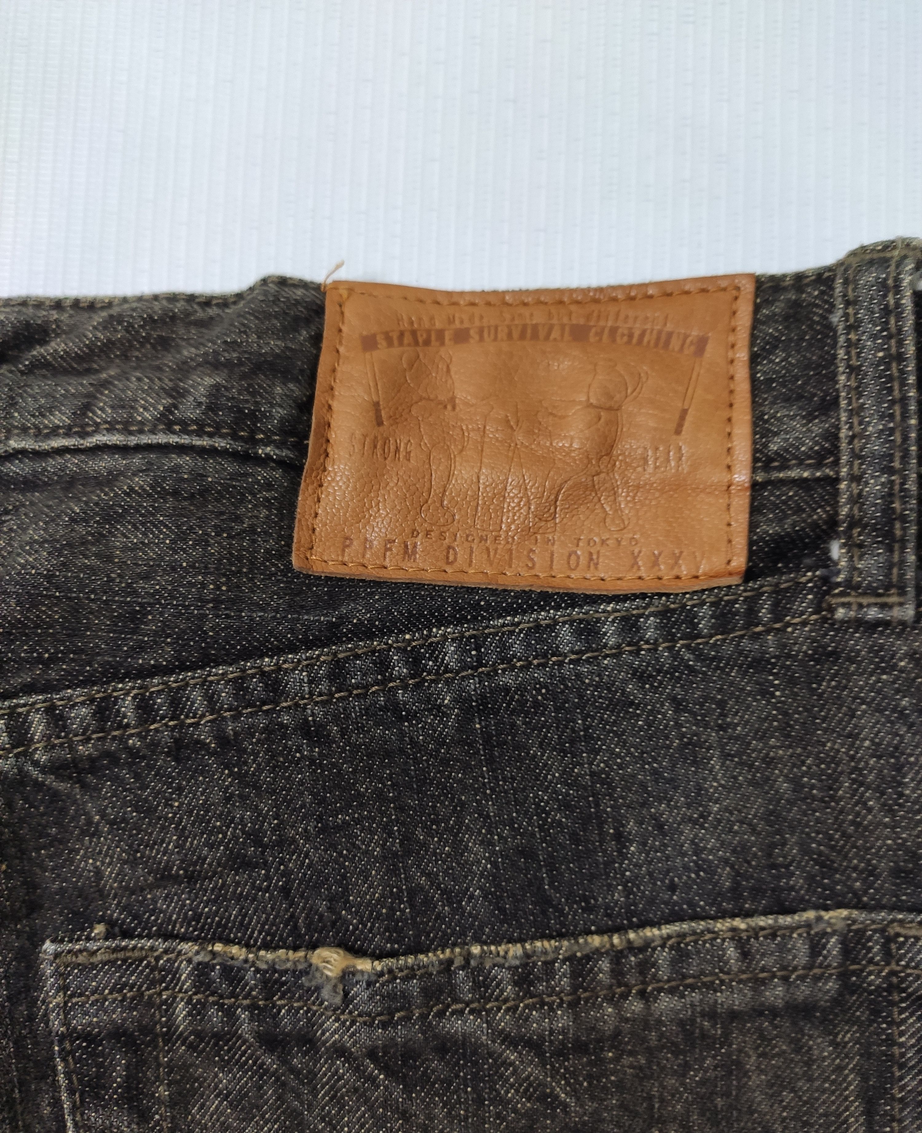 Japanese Brand PPFM Distressed Painter Denim Size US 31 - 12 Thumbnail
