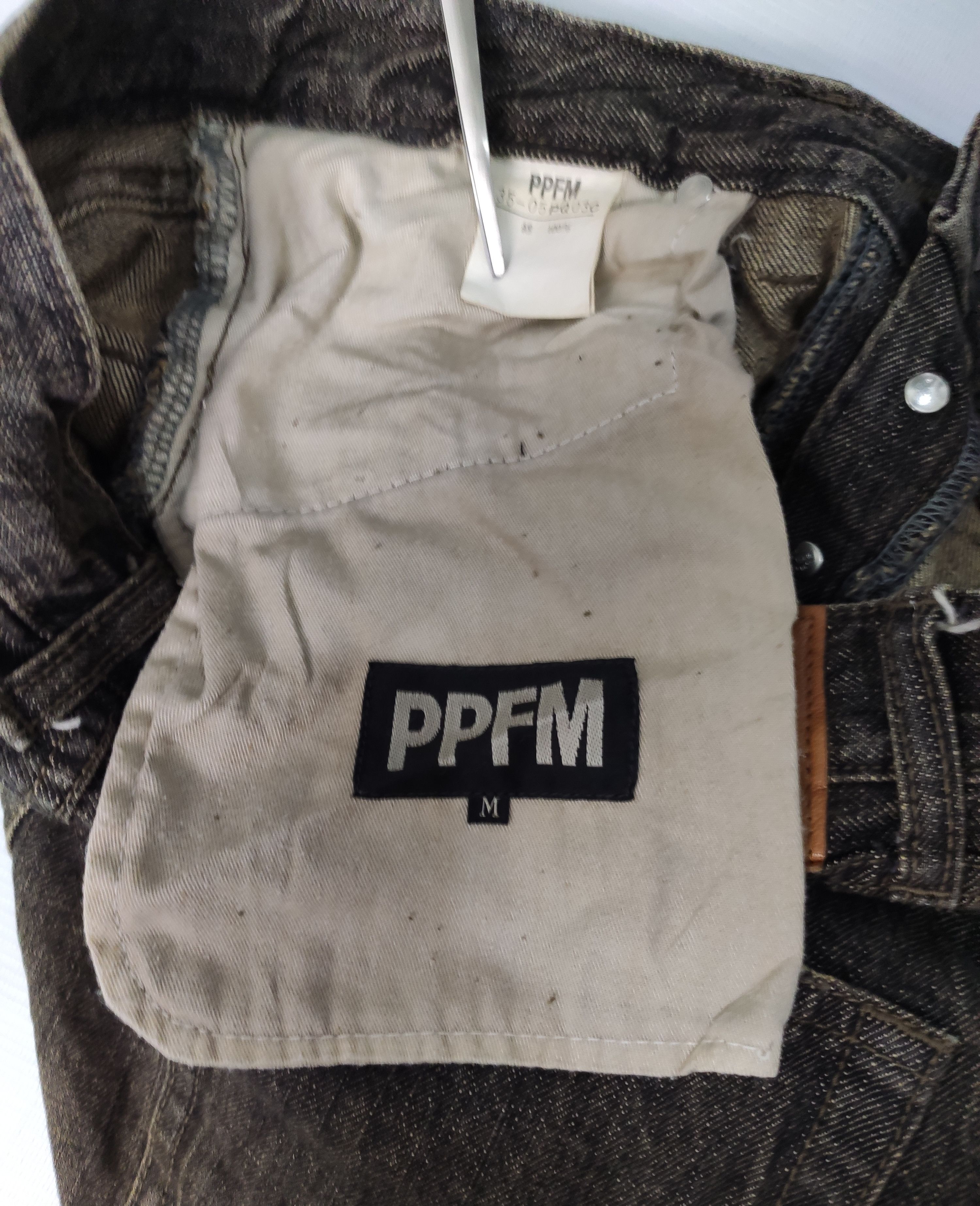 Japanese Brand PPFM Distressed Painter Denim Size US 31 - 3 Thumbnail
