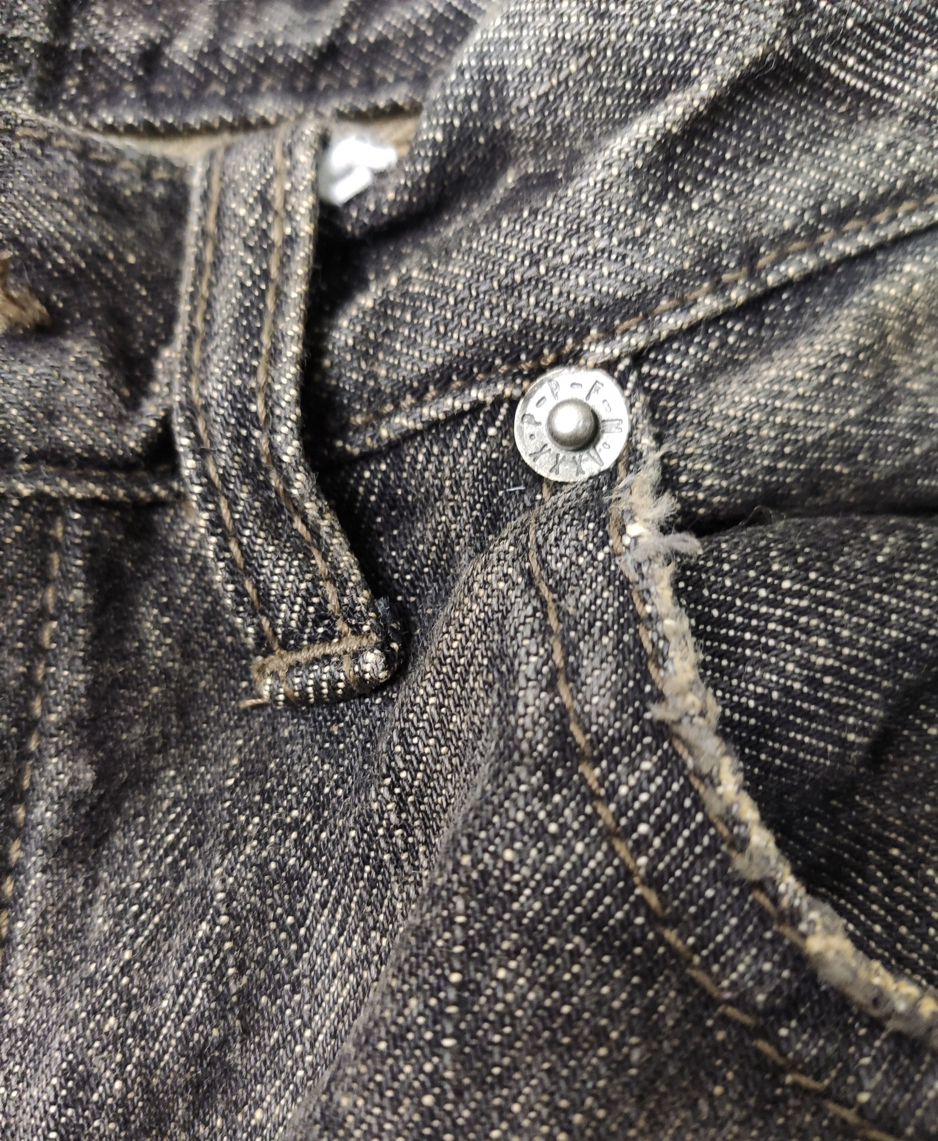 Japanese Brand PPFM Distressed Painter Denim Size US 31 - 4 Thumbnail