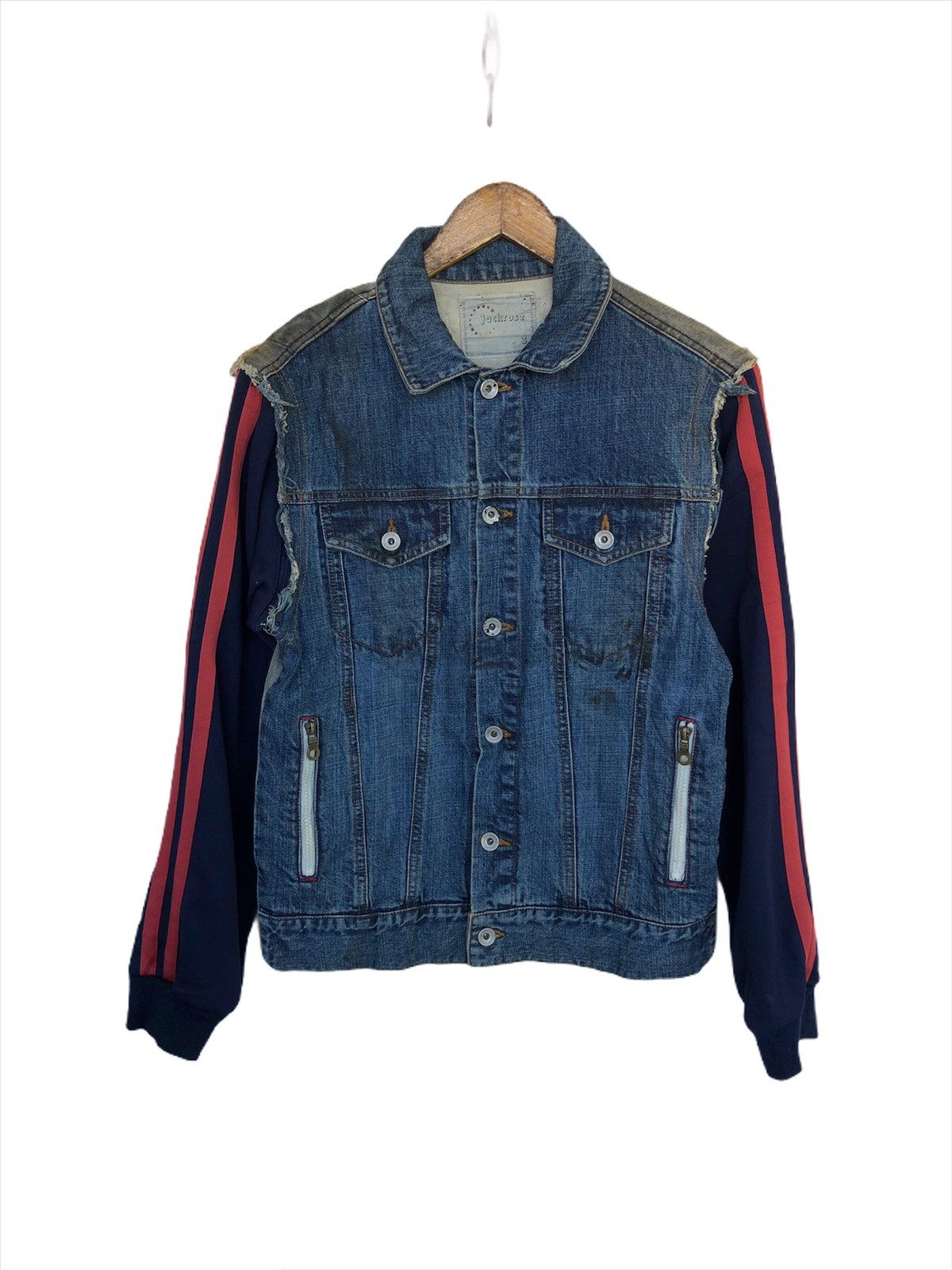 JACKROSE DOPE🔥Jack Rose 🇯🇵 Reconstruct Hybrid Denim Jacket Size US S / EU 44-46 / 1 - 1 Thumbnail
