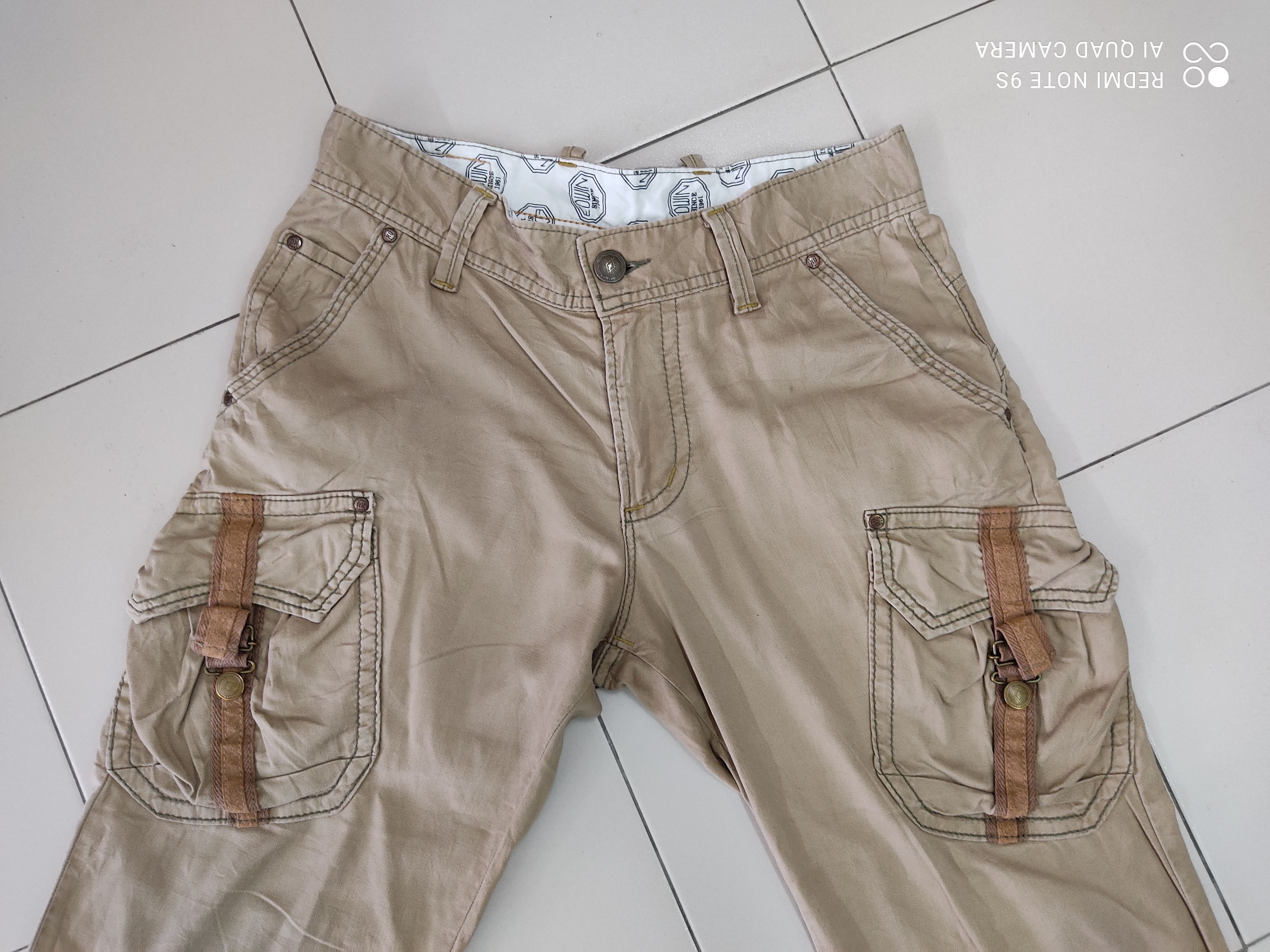 Edwin × Japanese Brand Edwin Multipocket bondage punk style cropped cargo pants Size US 31 - 2 Thumbnail