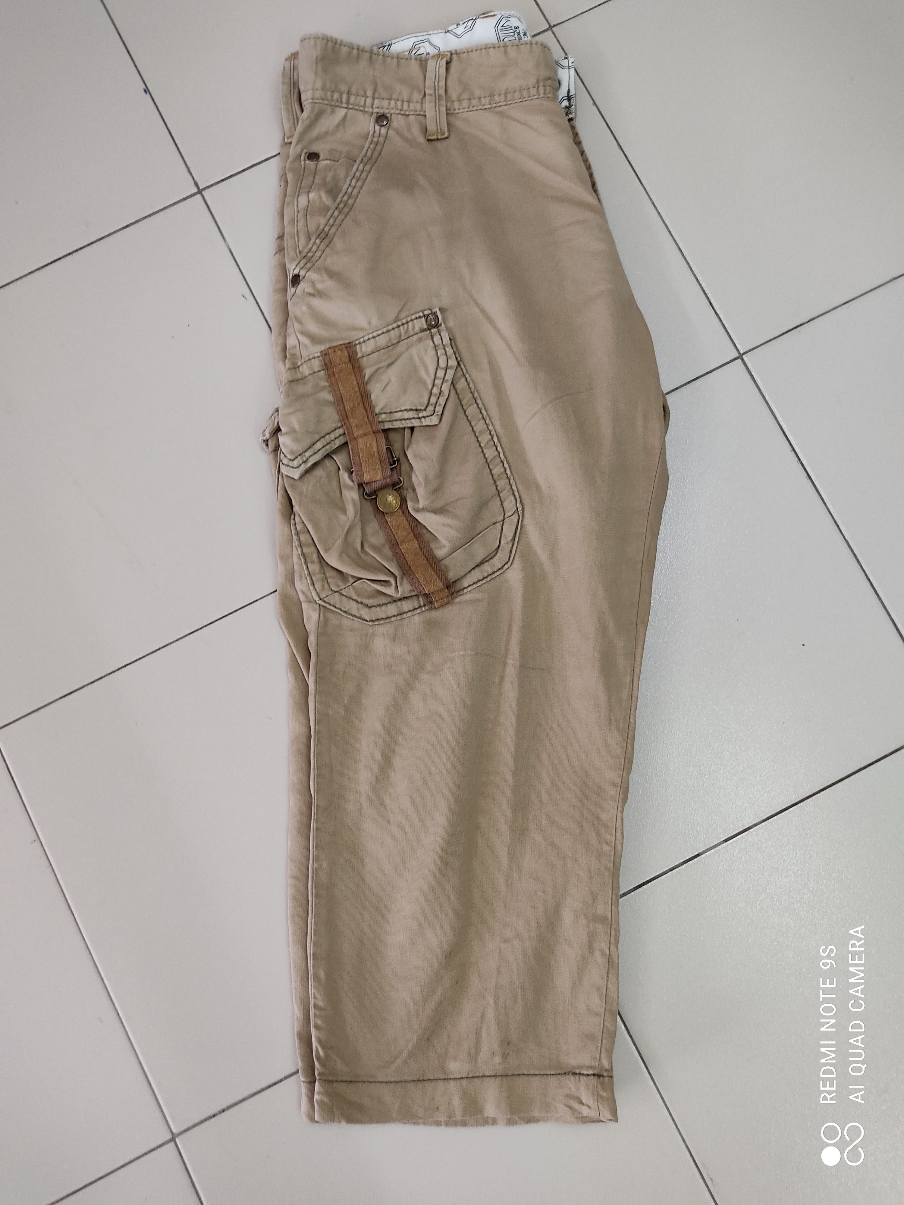 Edwin × Japanese Brand Edwin Multipocket bondage punk style cropped cargo pants Size US 31 - 15 Thumbnail