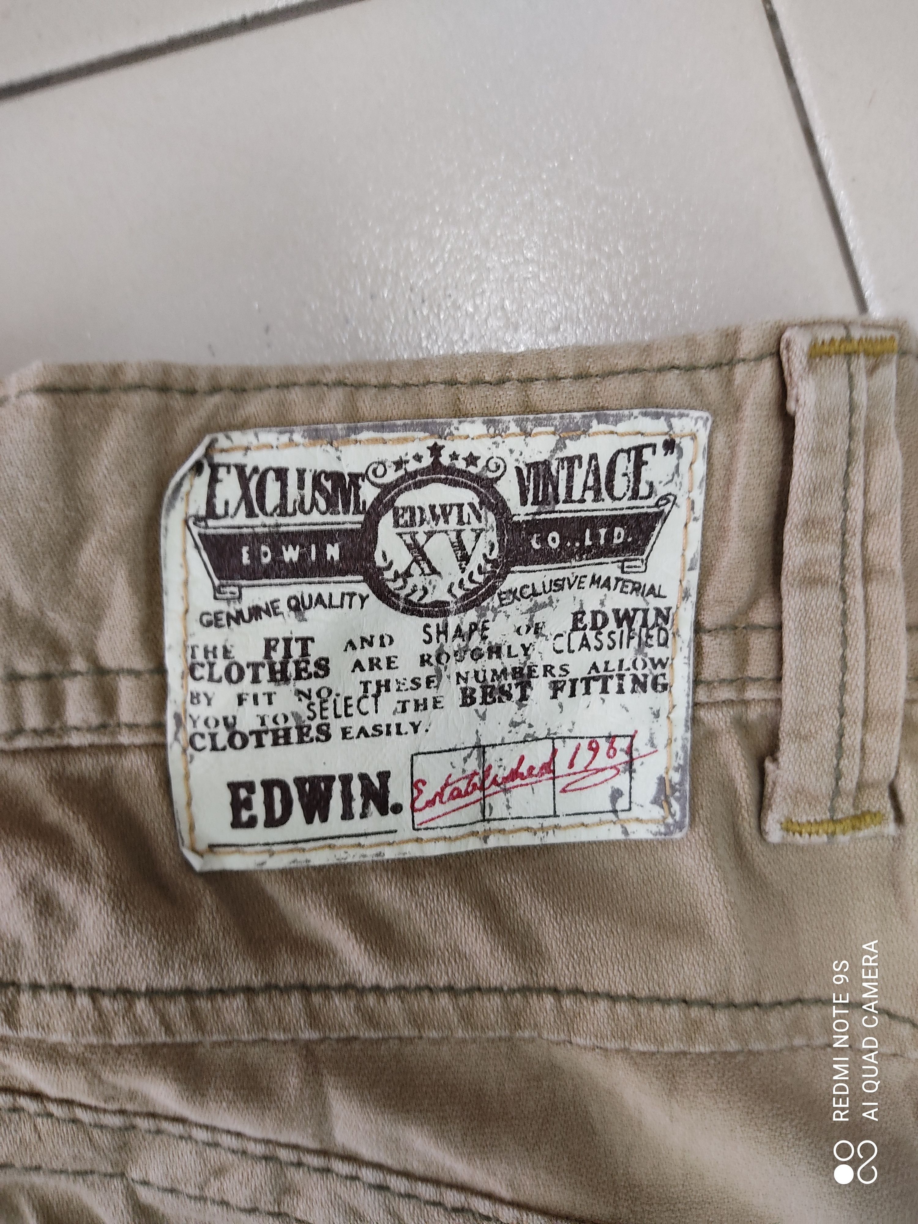 Edwin × Japanese Brand Edwin Multipocket bondage punk style cropped cargo pants Size US 31 - 14 Thumbnail