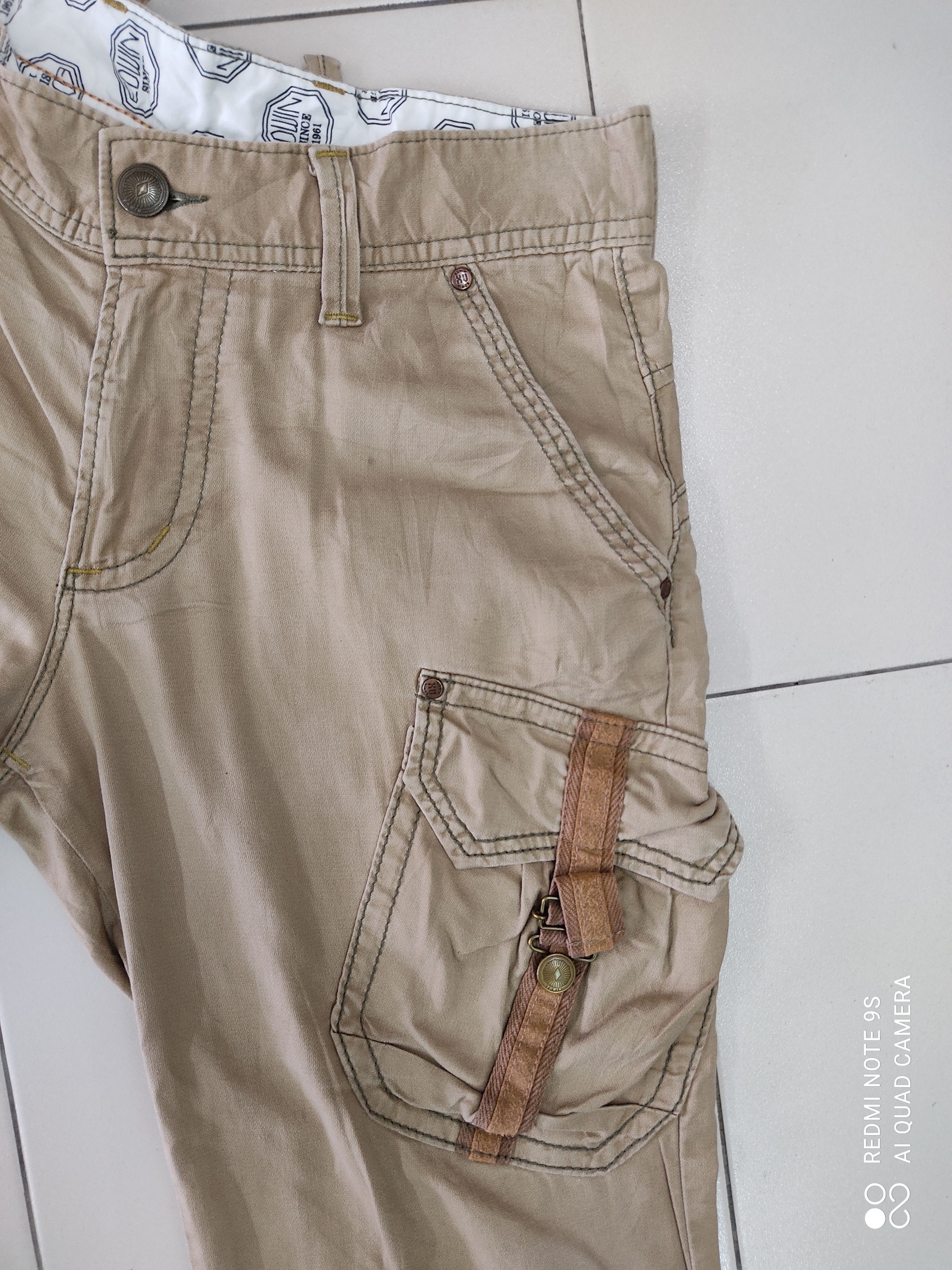 Edwin × Japanese Brand Edwin Multipocket bondage punk style cropped cargo pants Size US 31 - 3 Thumbnail