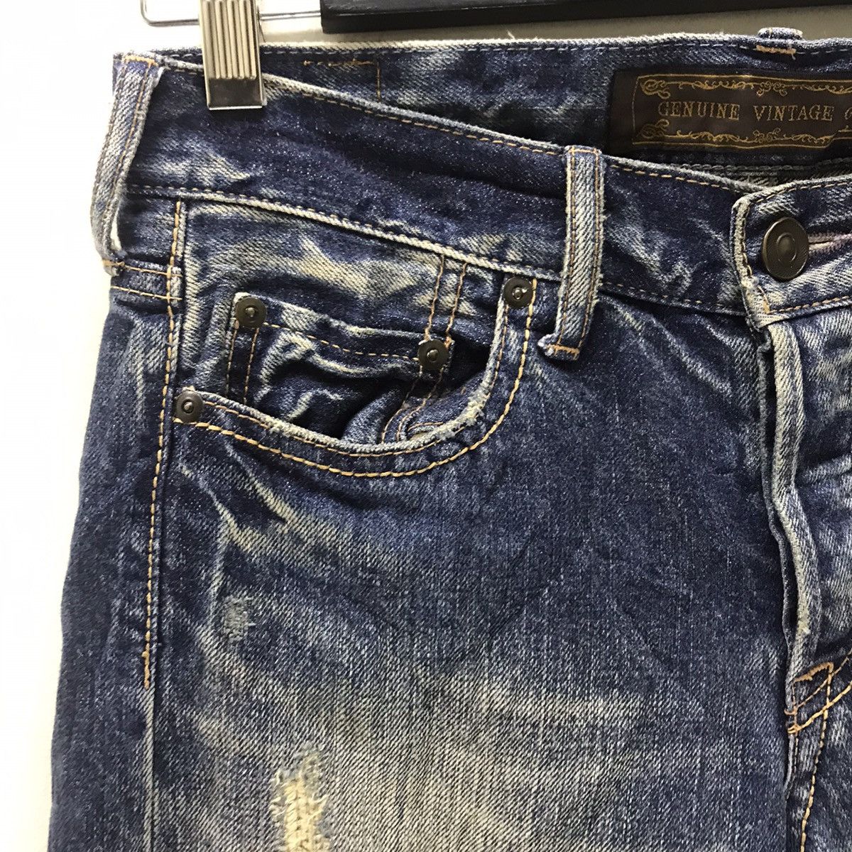 GOA Japanese Brand GOA Denim Selvedge Jeans Distressed Size US 30 / EU 46 - 4 Thumbnail