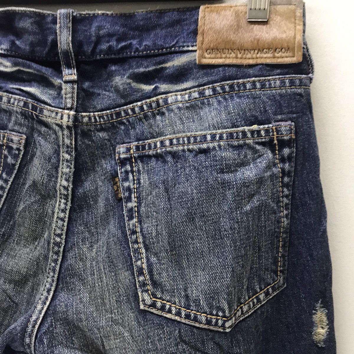 GOA Japanese Brand GOA Denim Selvedge Jeans Distressed Size US 30 / EU 46 - 13 Thumbnail