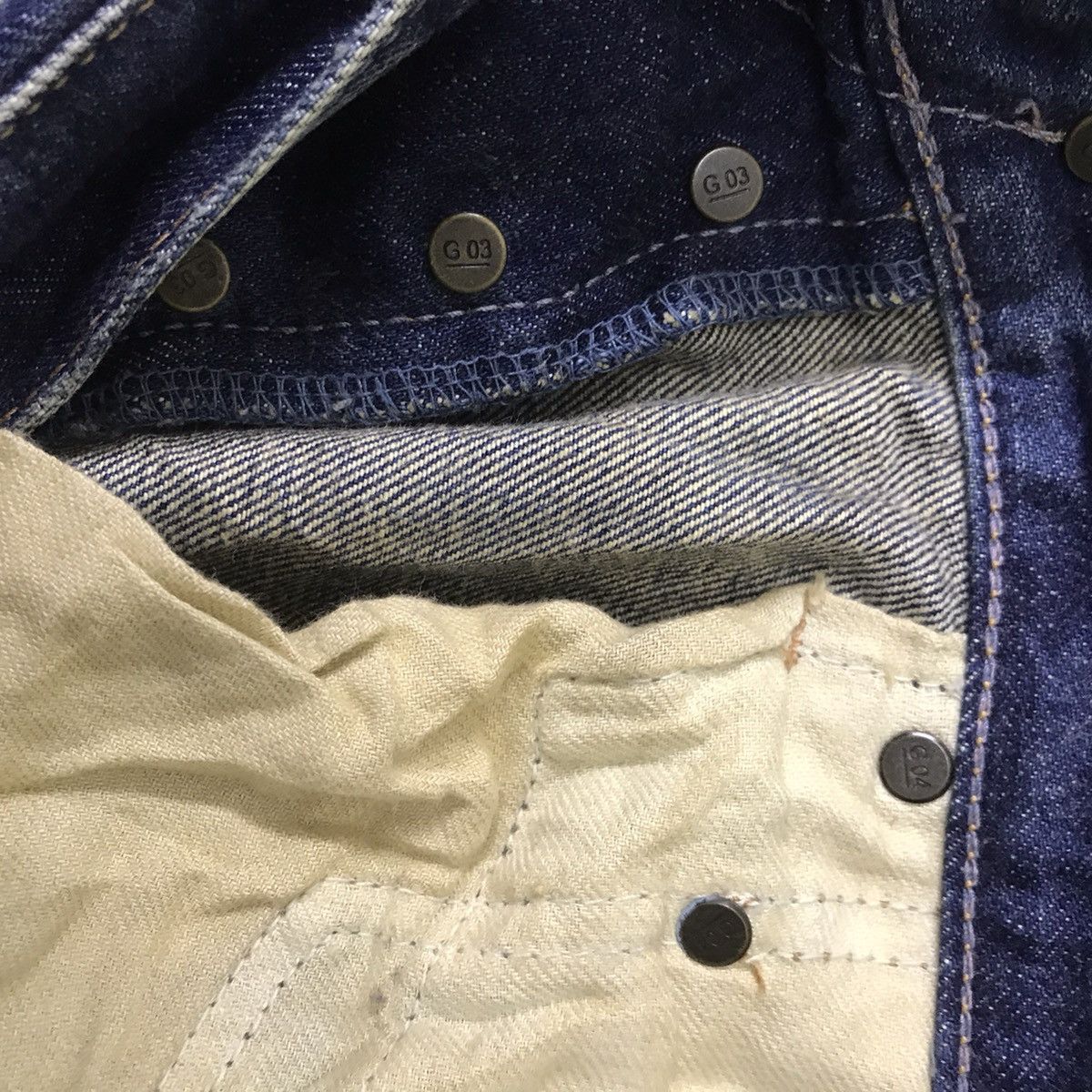 GOA Japanese Brand GOA Denim Selvedge Jeans Distressed Size US 30 / EU 46 - 22 Thumbnail
