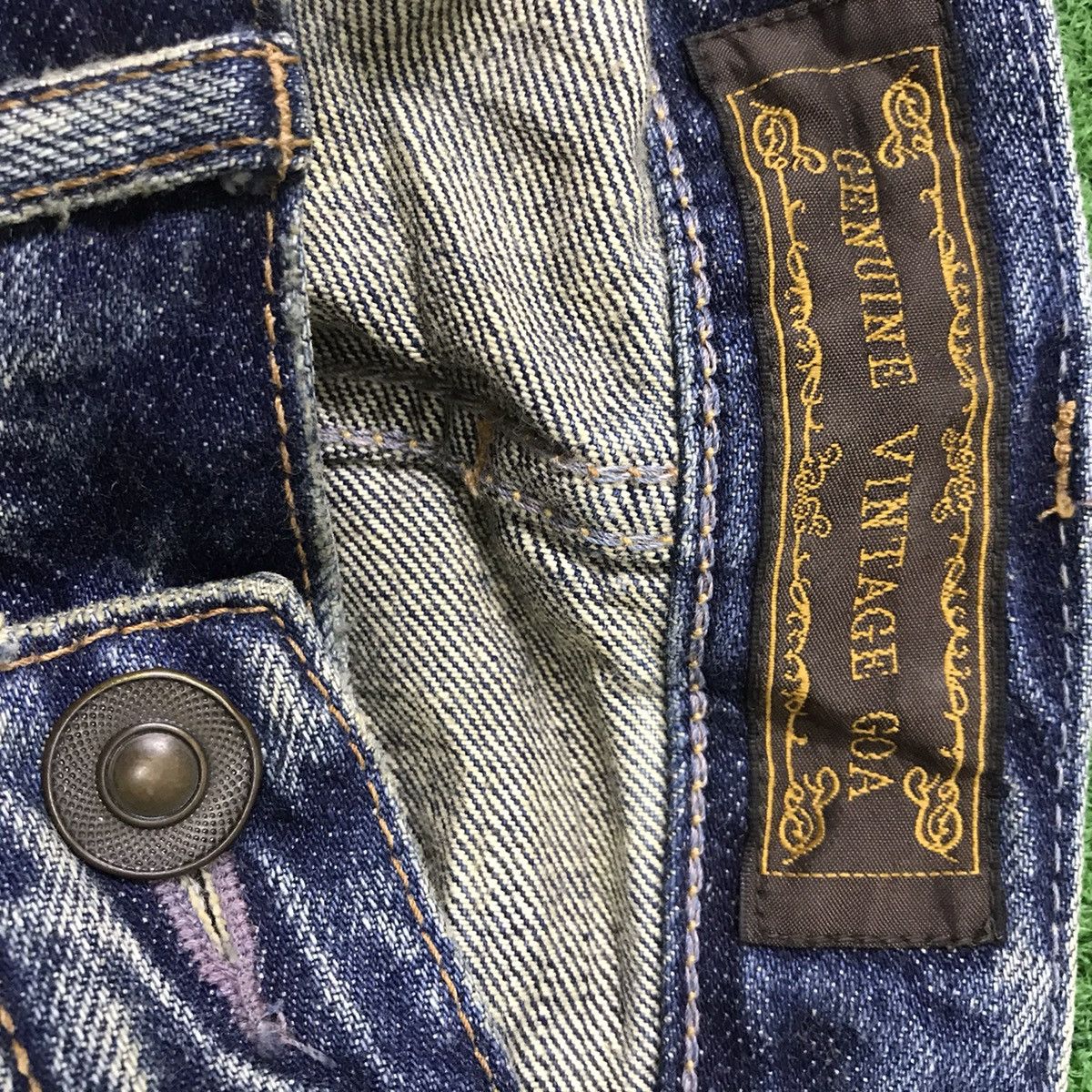 GOA Japanese Brand GOA Denim Selvedge Jeans Distressed Size US 30 / EU 46 - 20 Thumbnail
