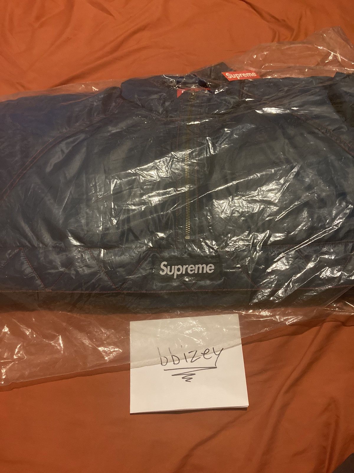 Supreme Contrast outlet Stitch Pullover Navy