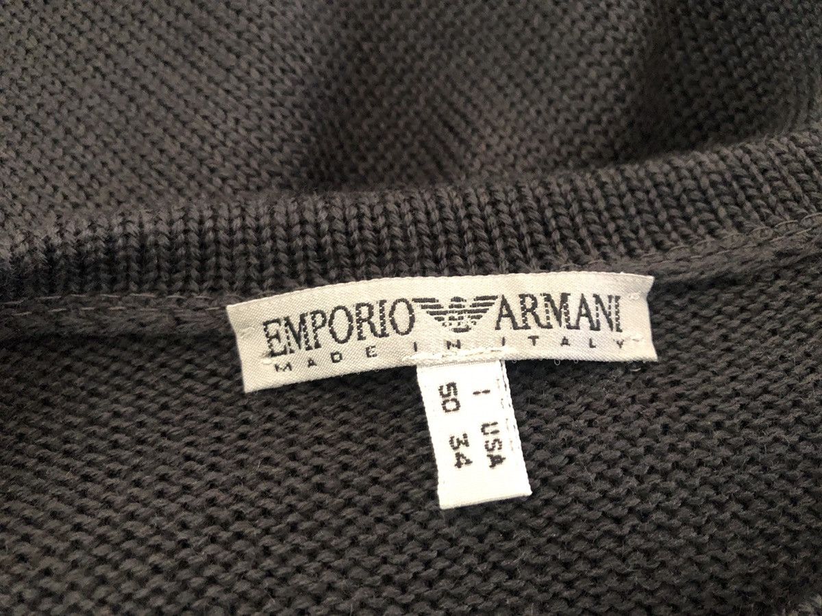 Emporio Armani × Vintage Vintage 90s Emporio Armani Italy Spell Out Knitwear Sweater Size US L / EU 52-54 / 3 - 9 Thumbnail