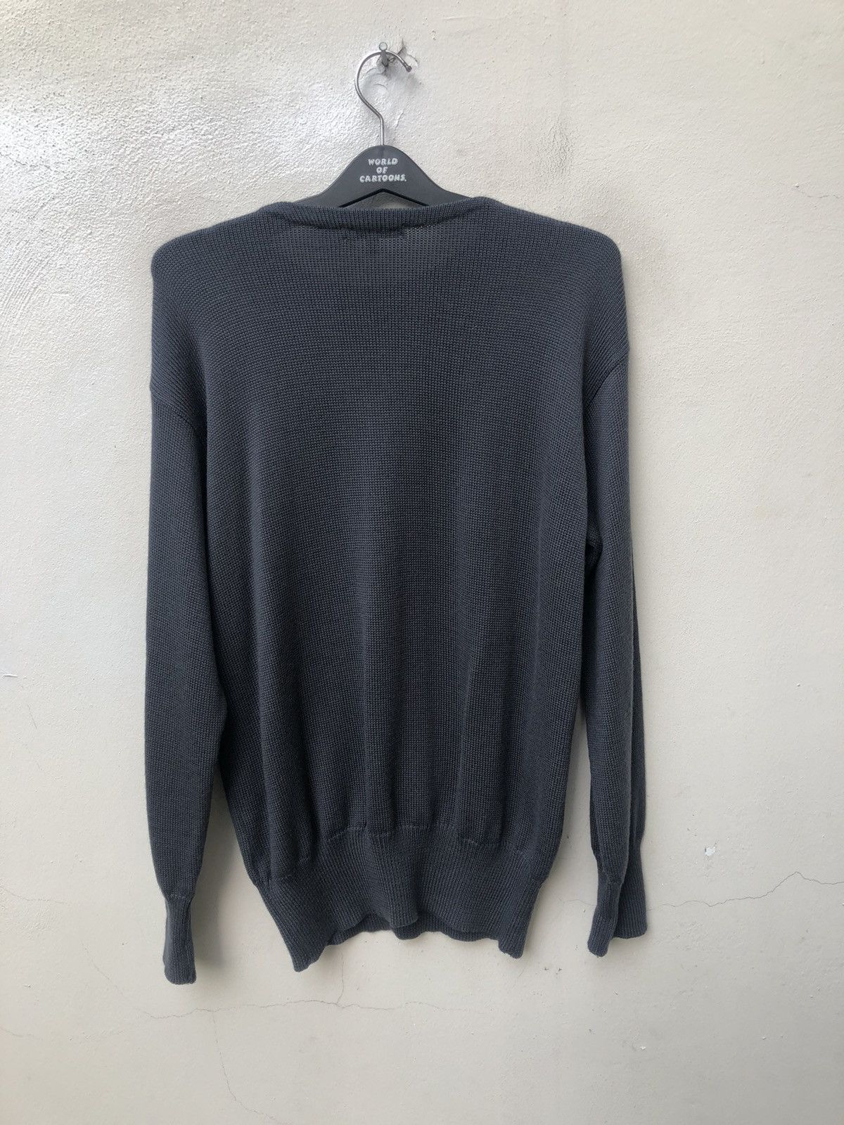 Emporio Armani × Vintage Vintage 90s Emporio Armani Italy Spell Out Knitwear Sweater Size US L / EU 52-54 / 3 - 7 Thumbnail