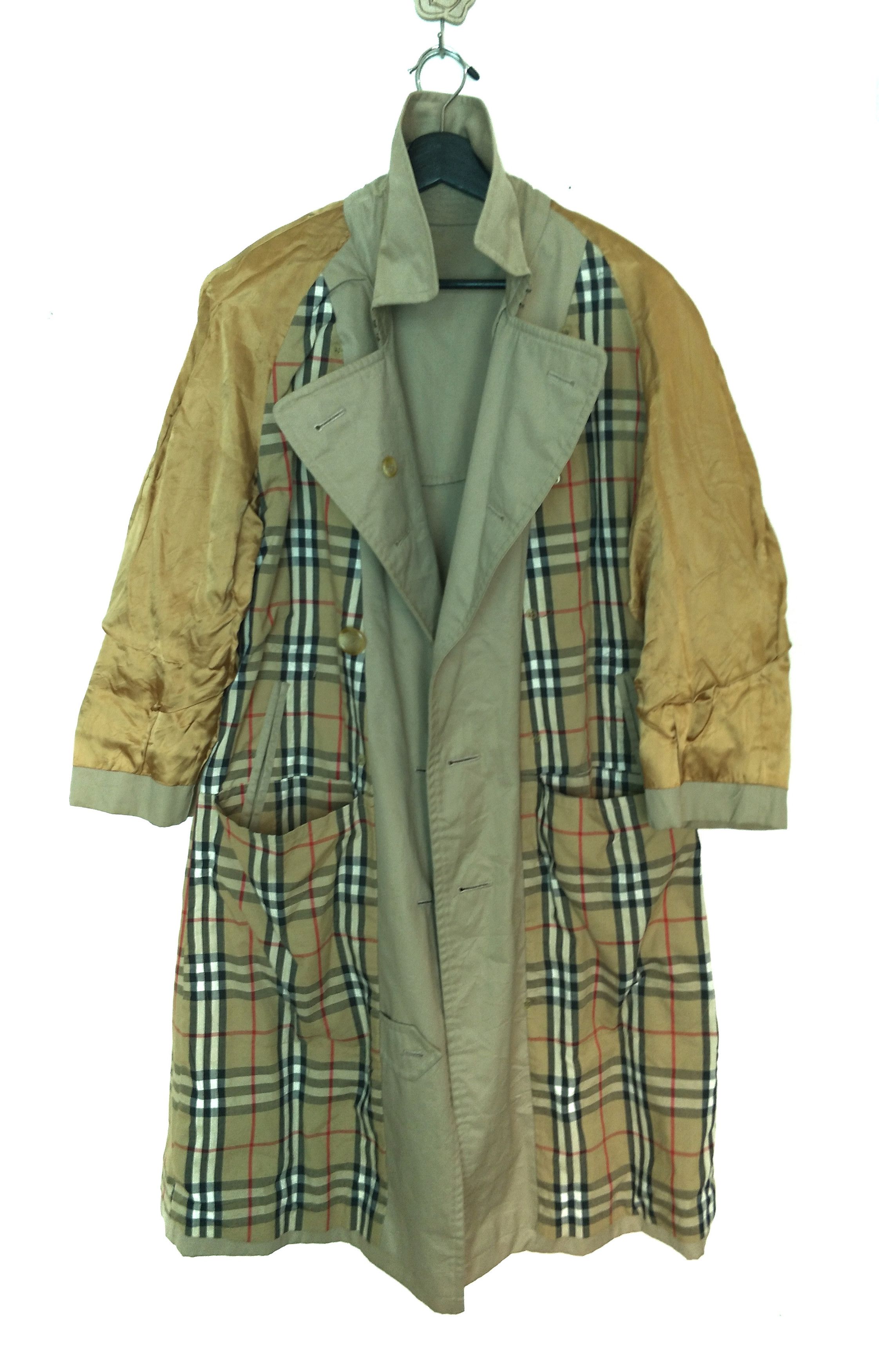 Made In England Double Breast Trench Coat Nova Check Lining