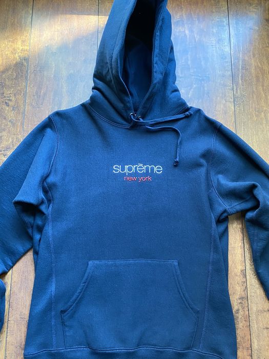 Supreme chrome 2025 classic logo hoodie