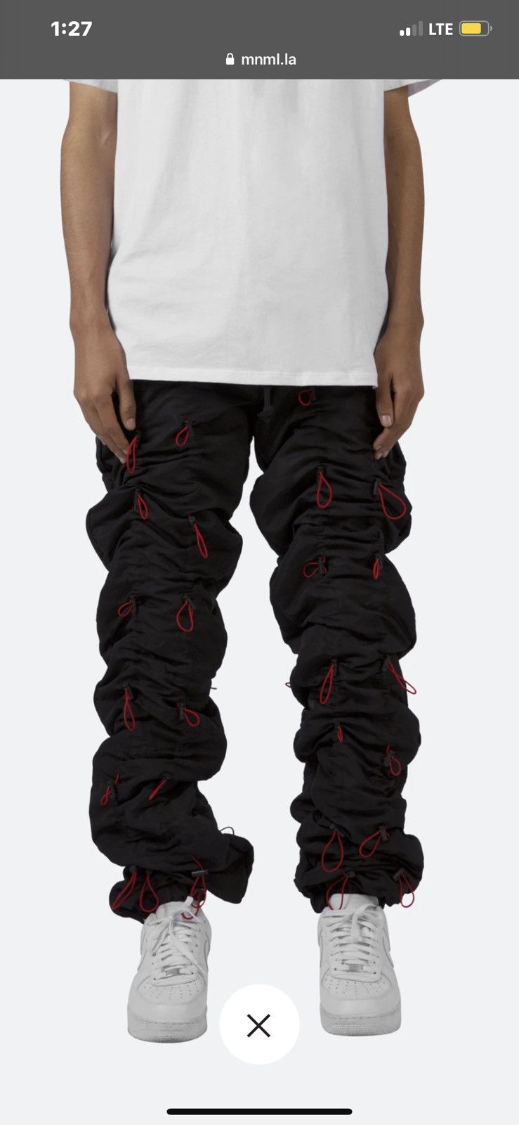 MNML Mnml bungee cord pants 99percentis style Grailed