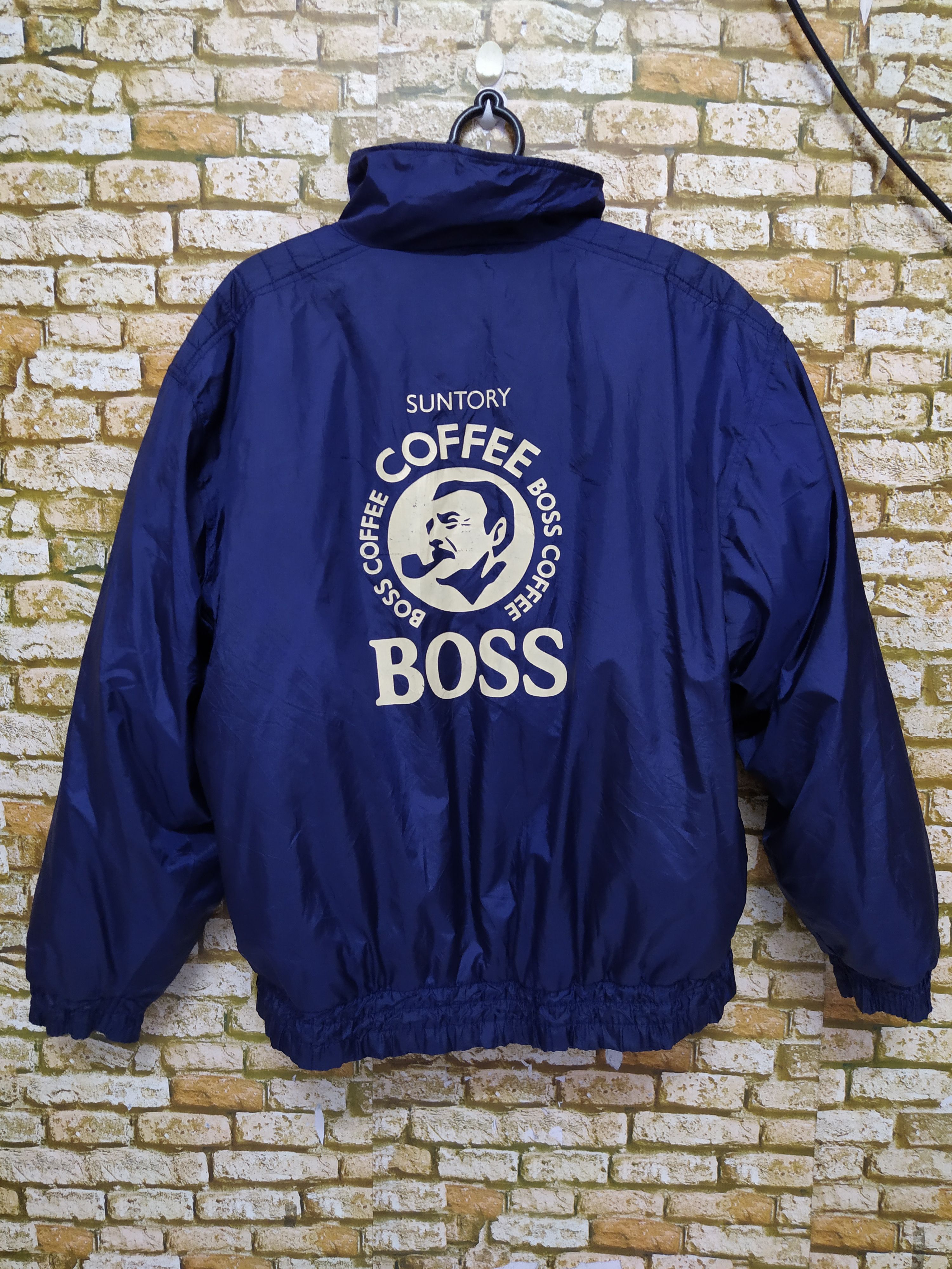 90s SUNTORY BOSS COFEE BOSS PUFF JACKET (B658)