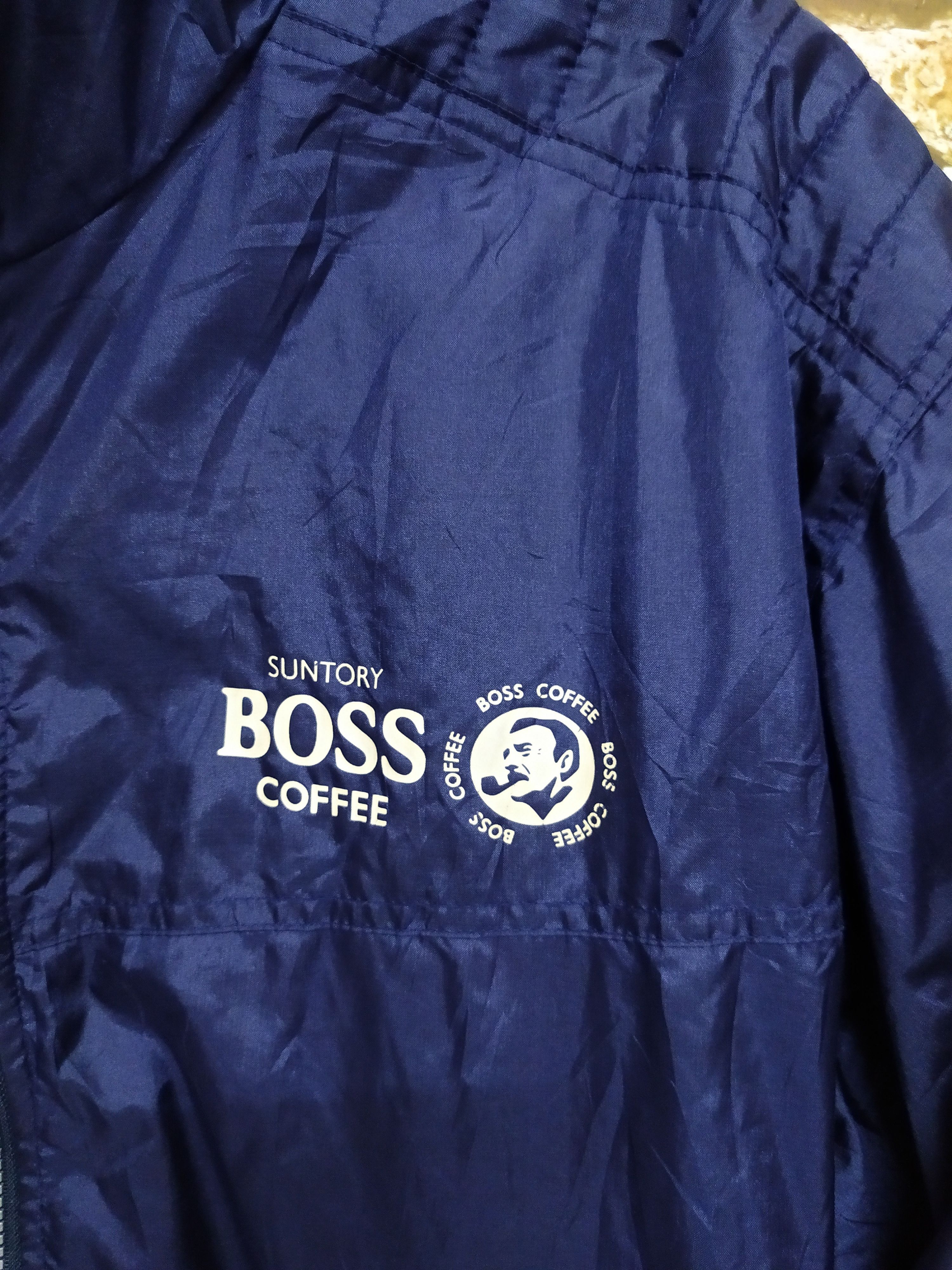 Japanese Brand 90s SUNTORY BOSS COFEE BOSS PUFF JACKET (B658) Size US XL / EU 56 / 4 - 5 Thumbnail
