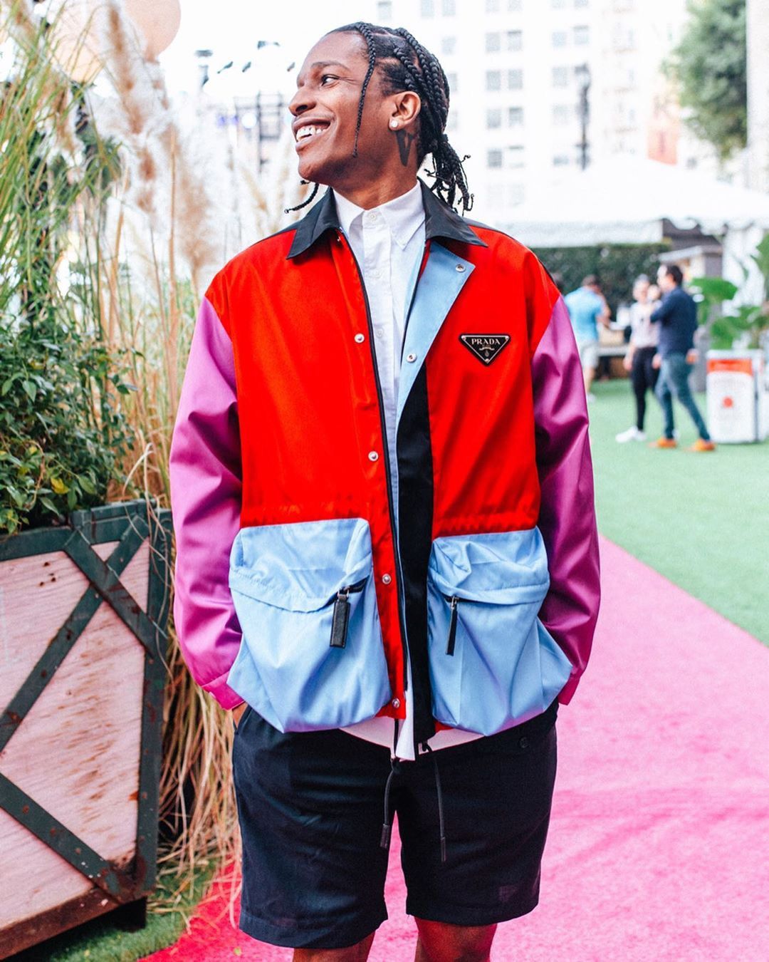 Prada Prada Color-Block Nylon Blouson Jacket | Grailed