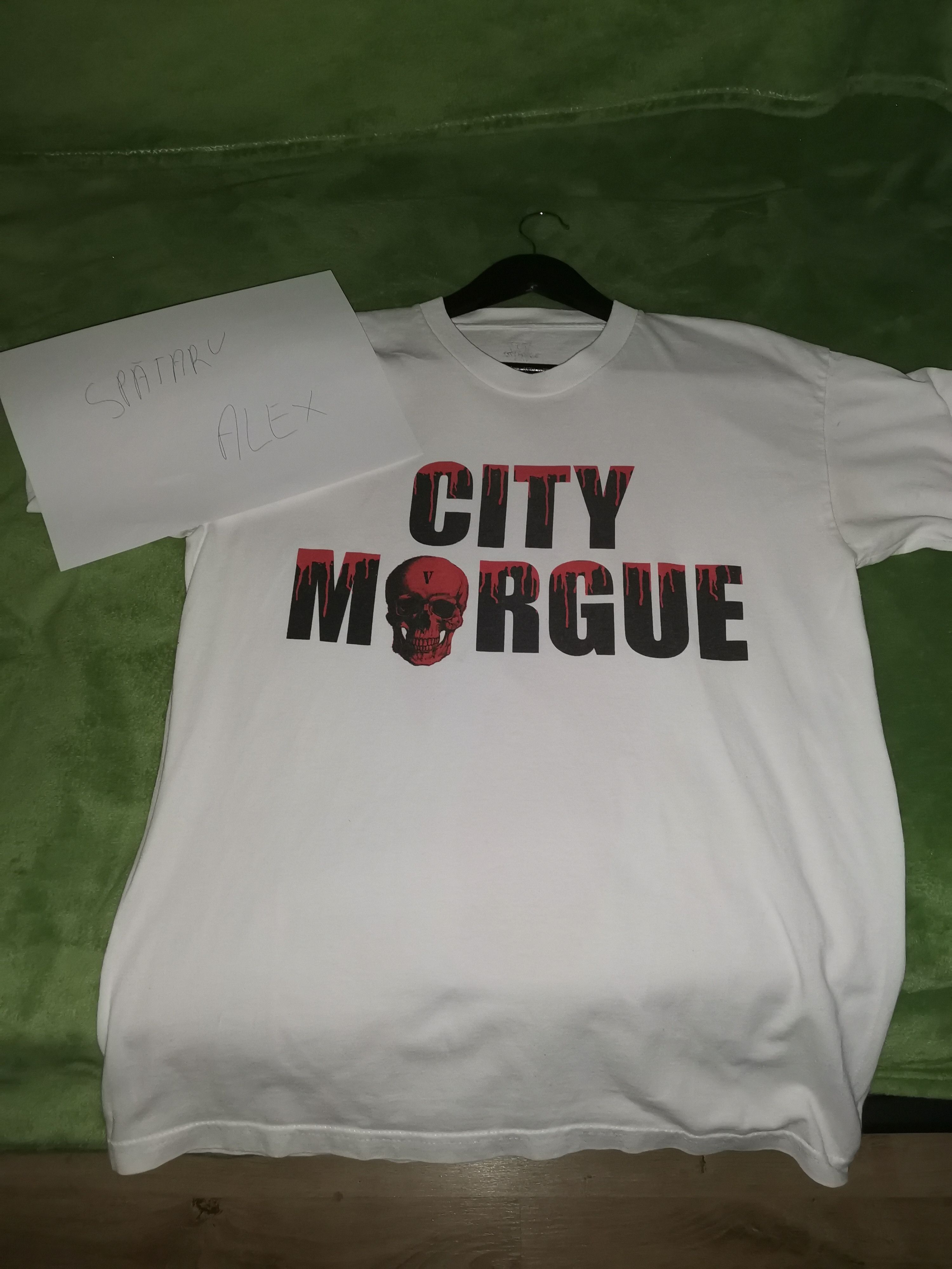 Vlone Selling vlone x City Morgue drip tee II | Grailed