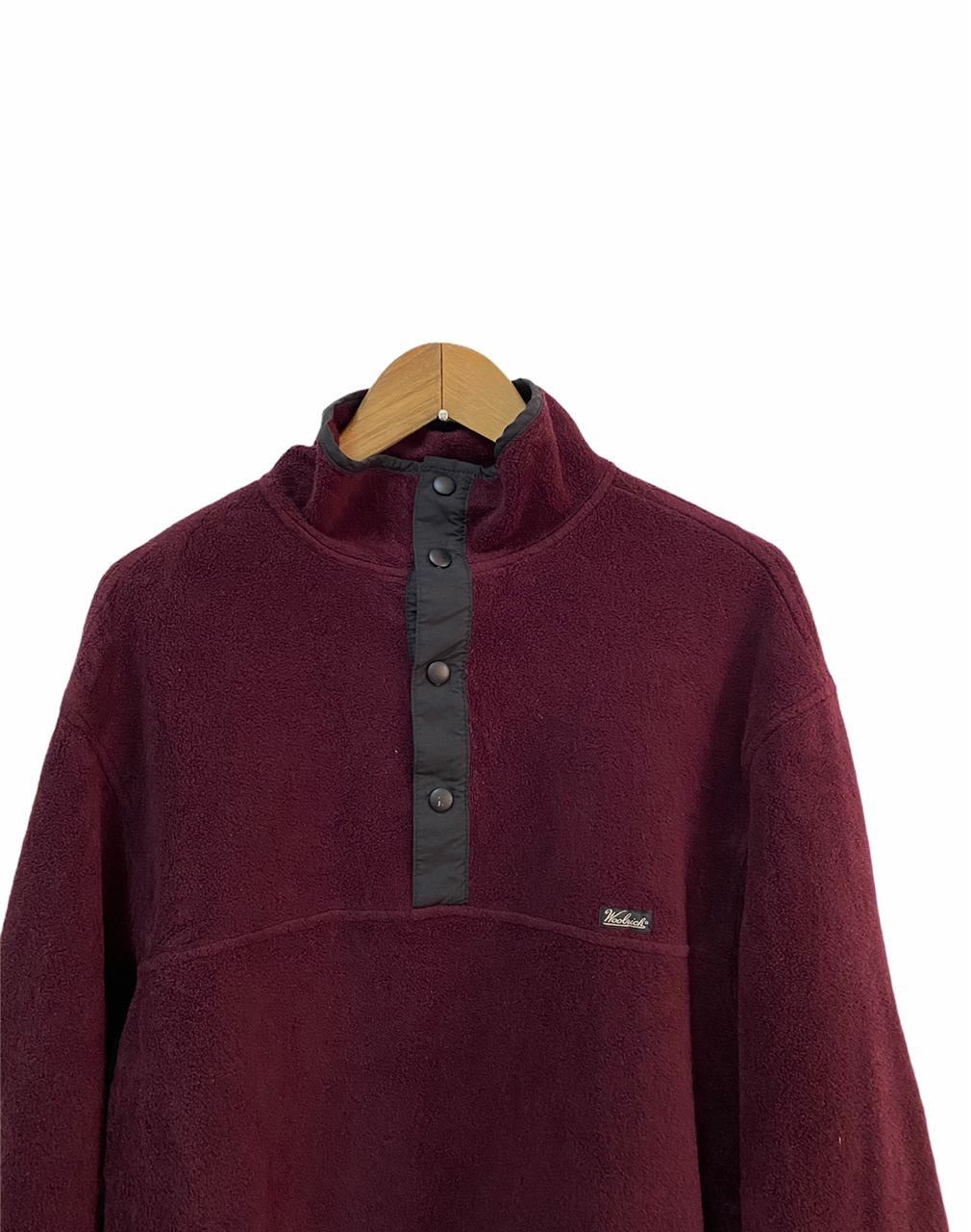 Japanese Brand × Woolrich Woolen Mills Vintage Woolrich Half Button Up Fleece Jacket Size US S / EU 44-46 / 1 - 2 Thumbnail