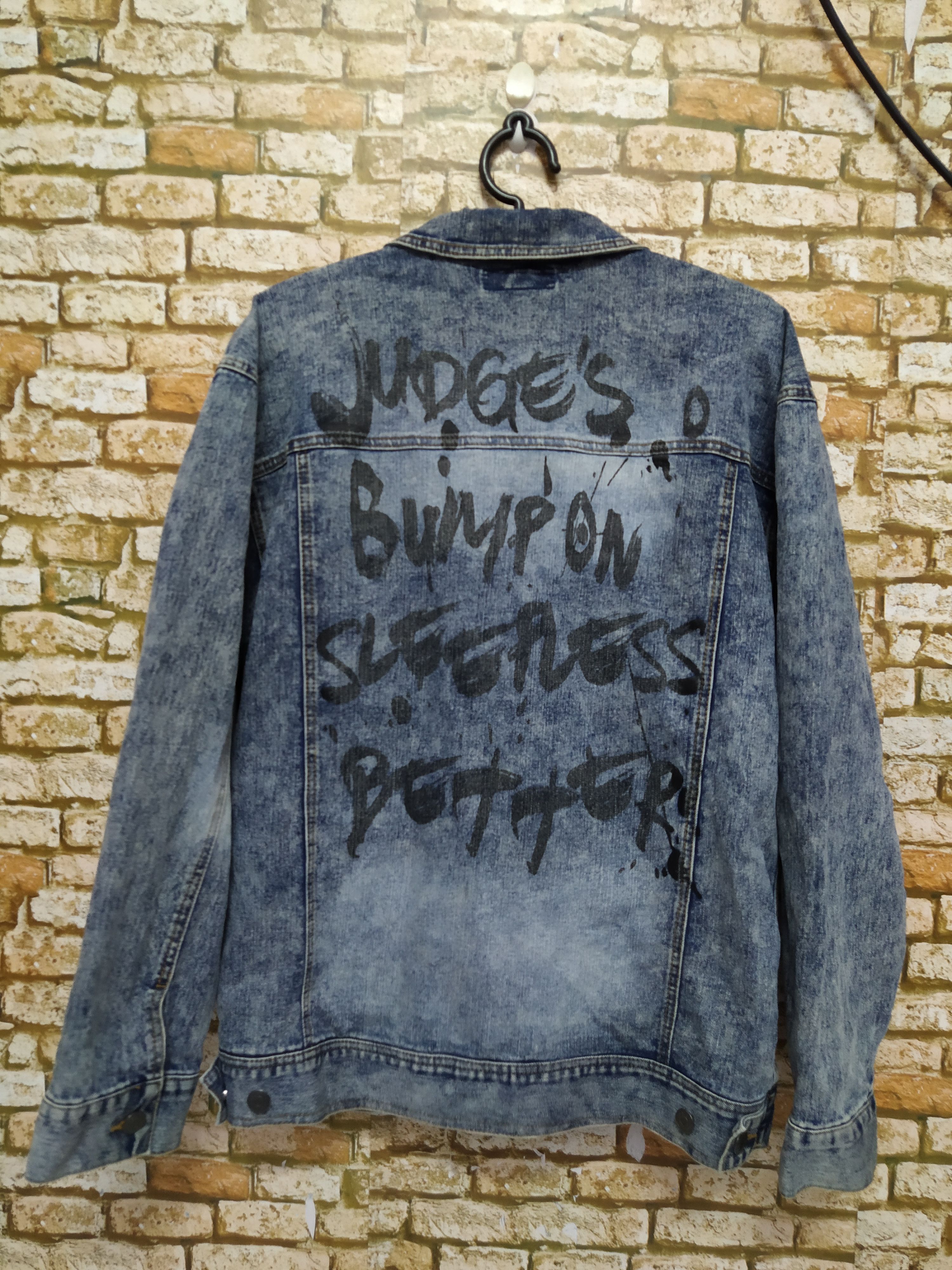 In The Attic IN THE ATTIC PUNK DENIM JACKET (B663) Size US XL / EU 56 / 4 - 1 Thumbnail