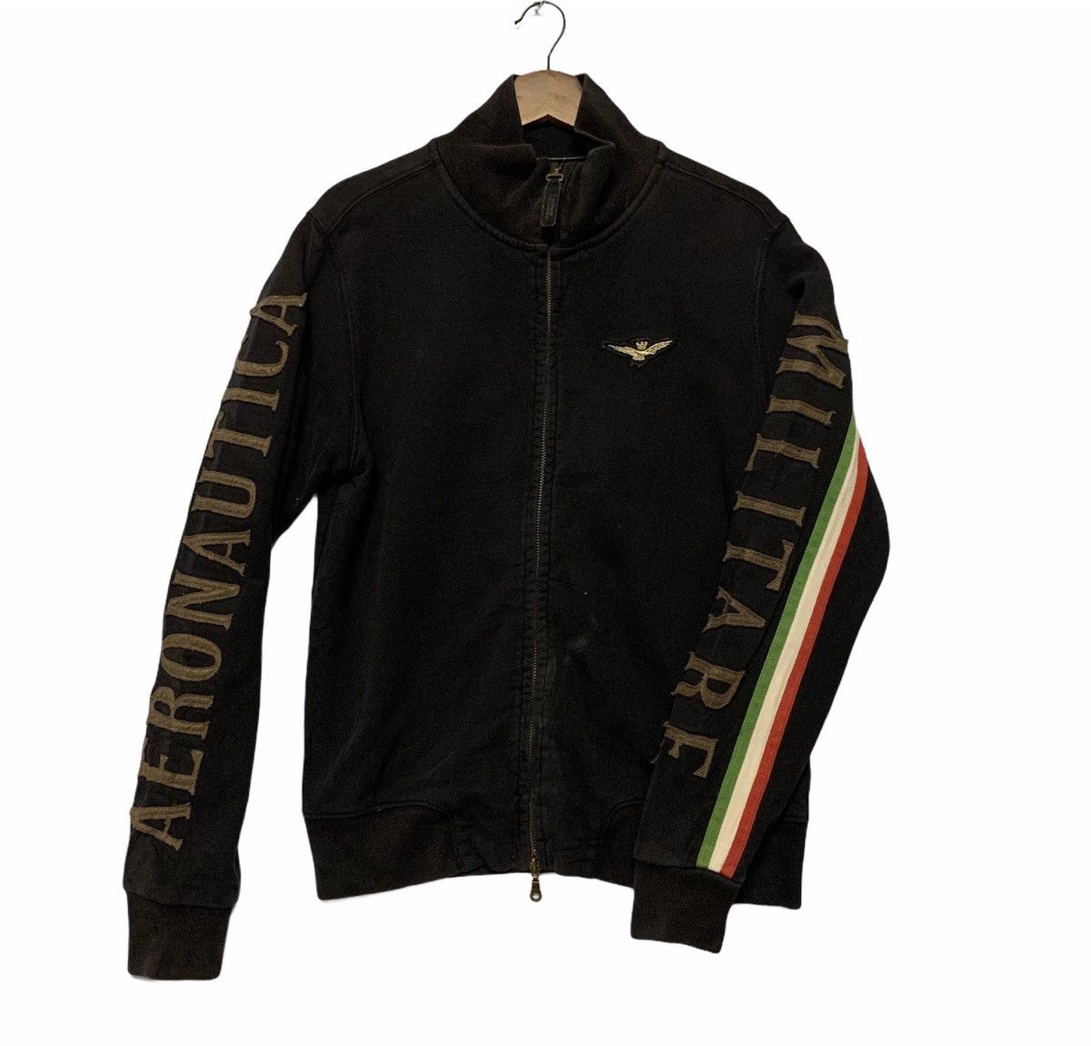 Aeronautica Militare × Designer Aeronautica Militare Spell Out Sweater Zip Ups Jacket Size US S / EU 44-46 / 1 - 2 Thumbnail