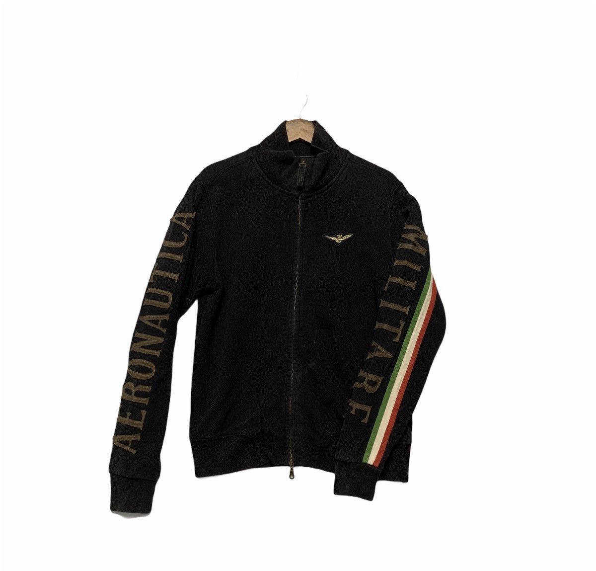 Aeronautica Militare × Designer Aeronautica Militare Spell Out Sweater Zip Ups Jacket Size US S / EU 44-46 / 1 - 1 Thumbnail