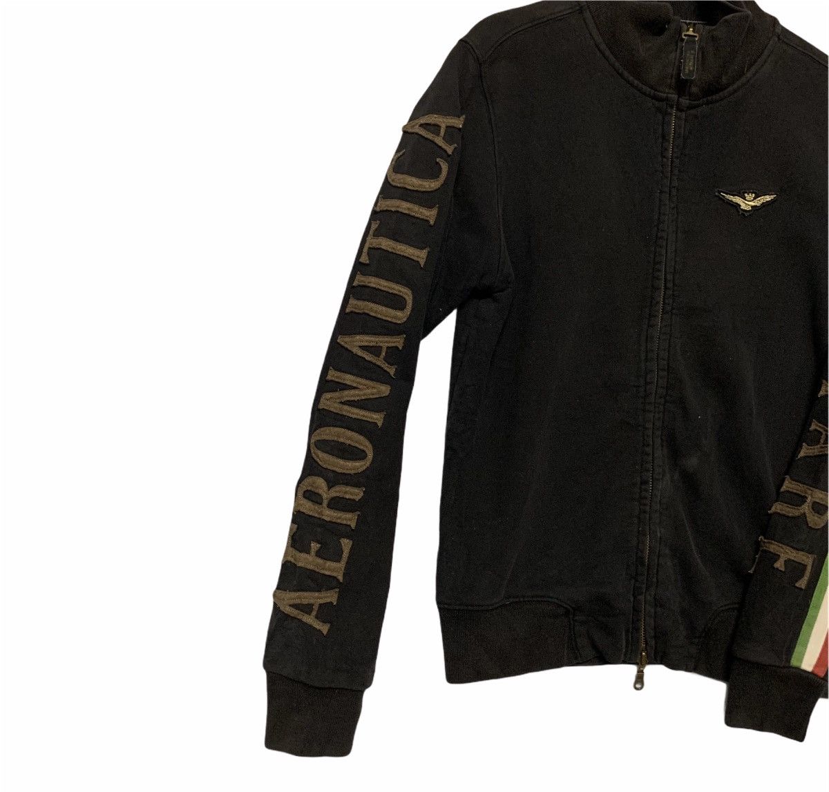 Aeronautica Militare × Designer Aeronautica Militare Spell Out Sweater Zip Ups Jacket Size US S / EU 44-46 / 1 - 3 Thumbnail