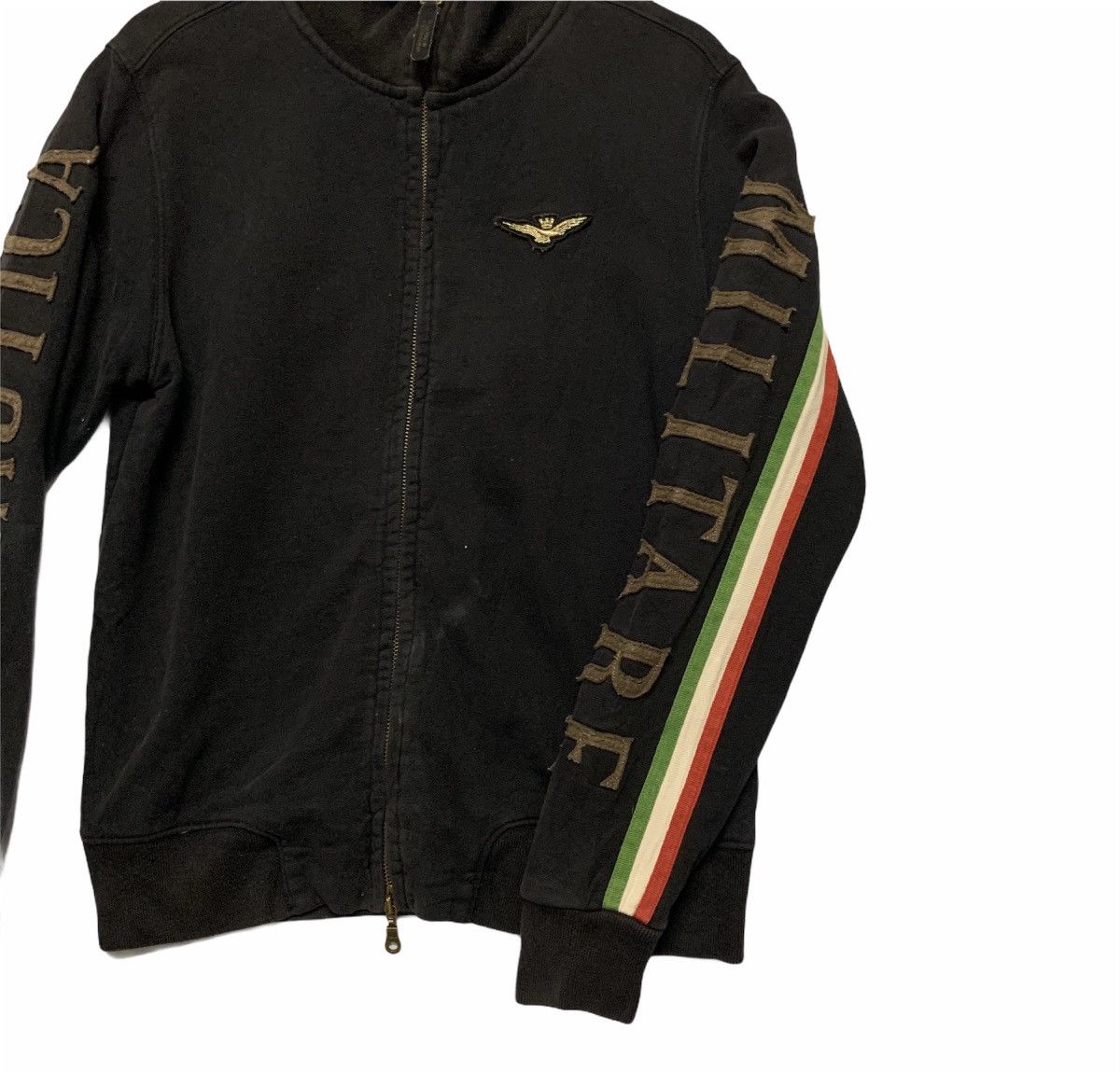 Aeronautica Militare × Designer Aeronautica Militare Spell Out Sweater Zip Ups Jacket Size US S / EU 44-46 / 1 - 5 Thumbnail