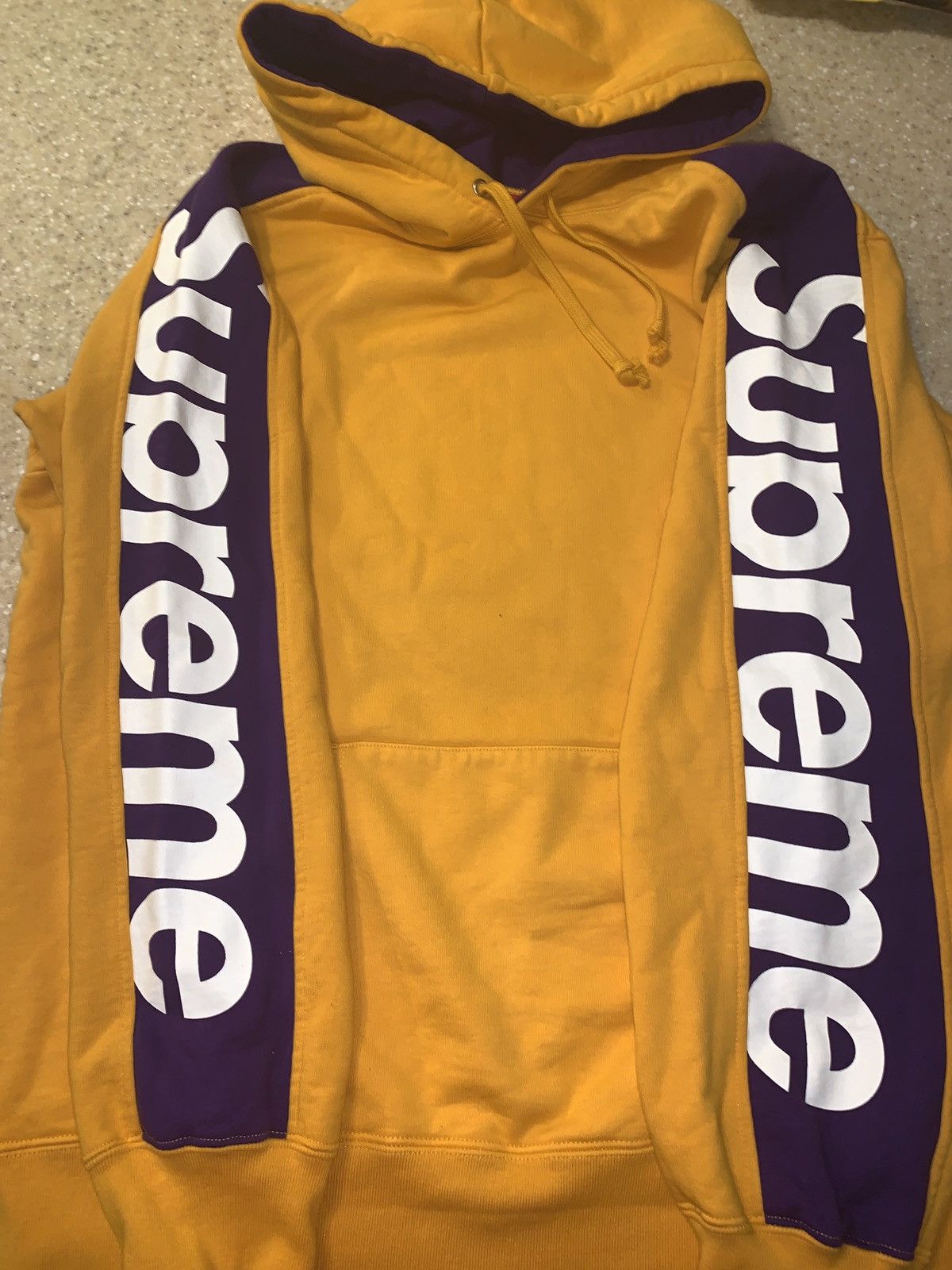 Supreme Sideline Hooded Sweatshirt Gold Men's - SS18 - US