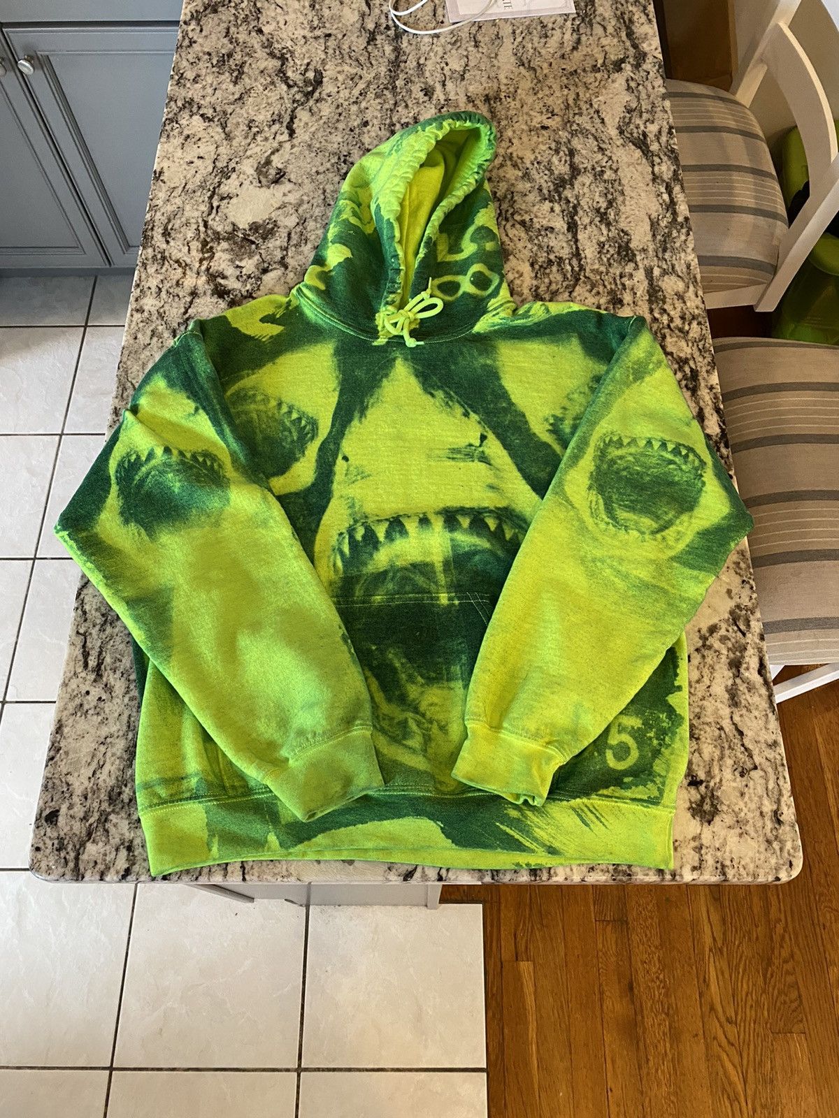 Asap Rocky × Designer × Streetwear 85 Eldridge Neon Green Shark Hoodie |  Grailed