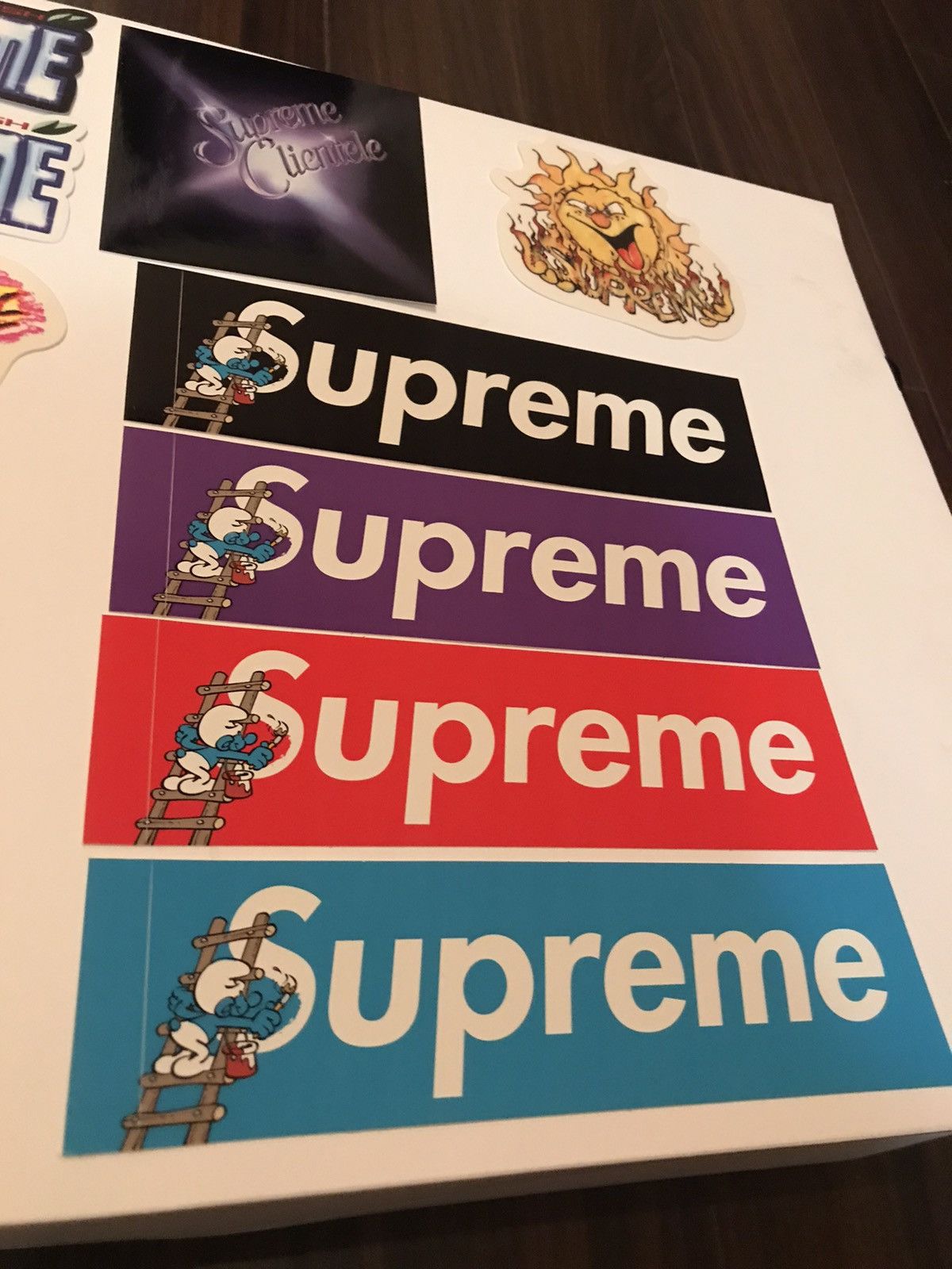 Supreme Smurf good Sticker Set