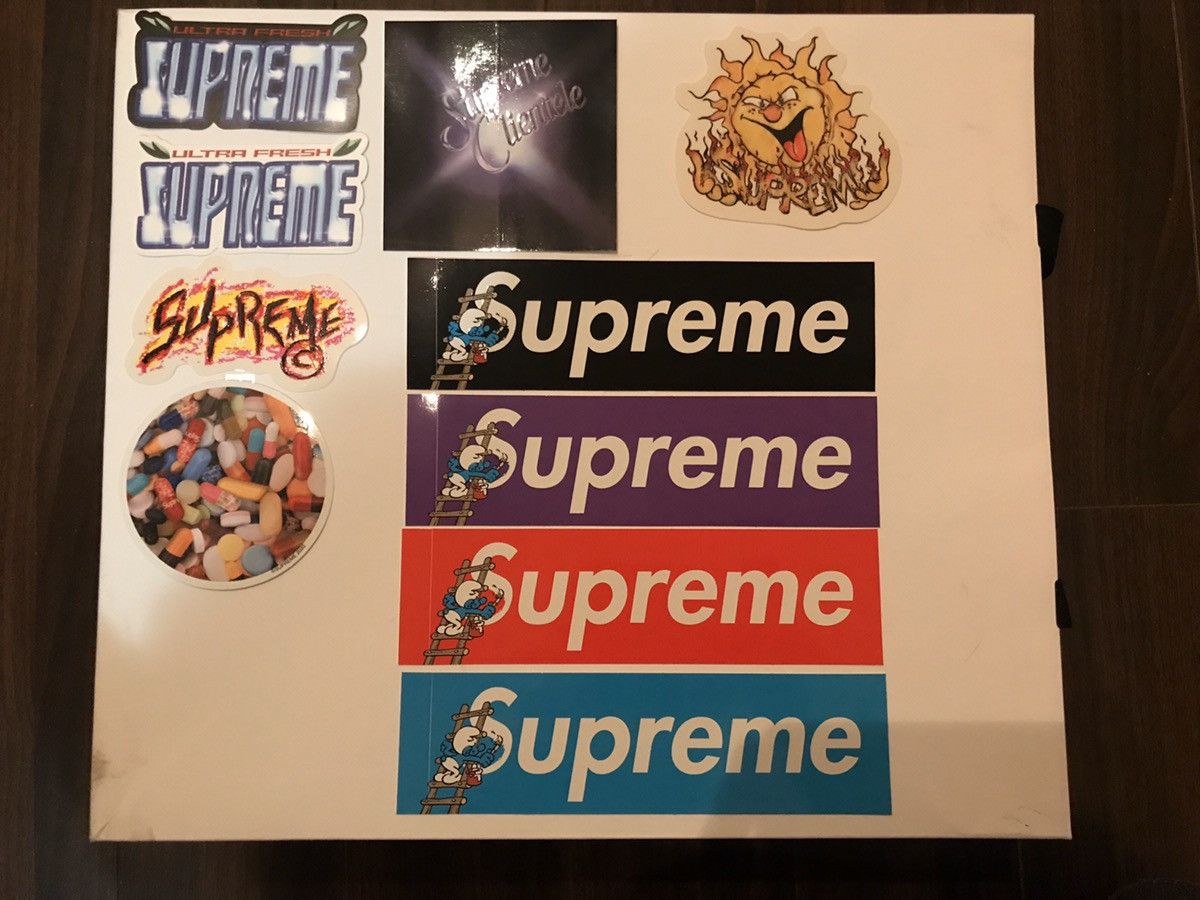 Store Supreme Smurf Sticker Set