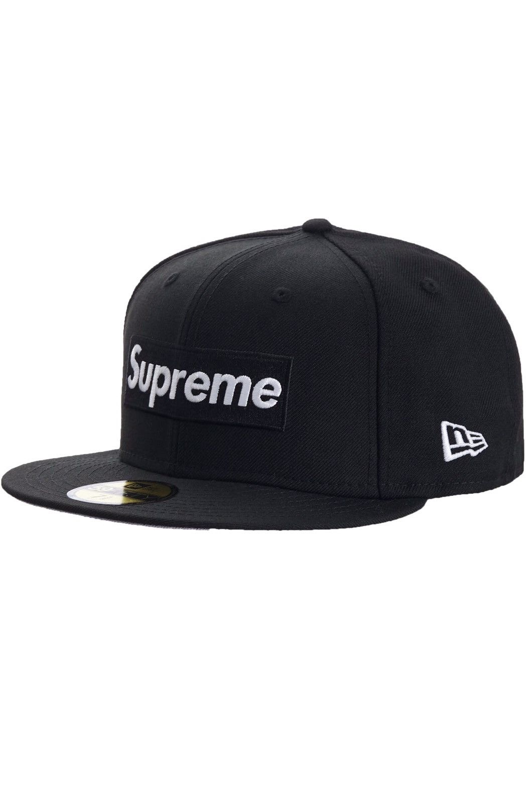 Supreme Supreme World Famous Box Logo New Era Hat Black (SIZE 7 5