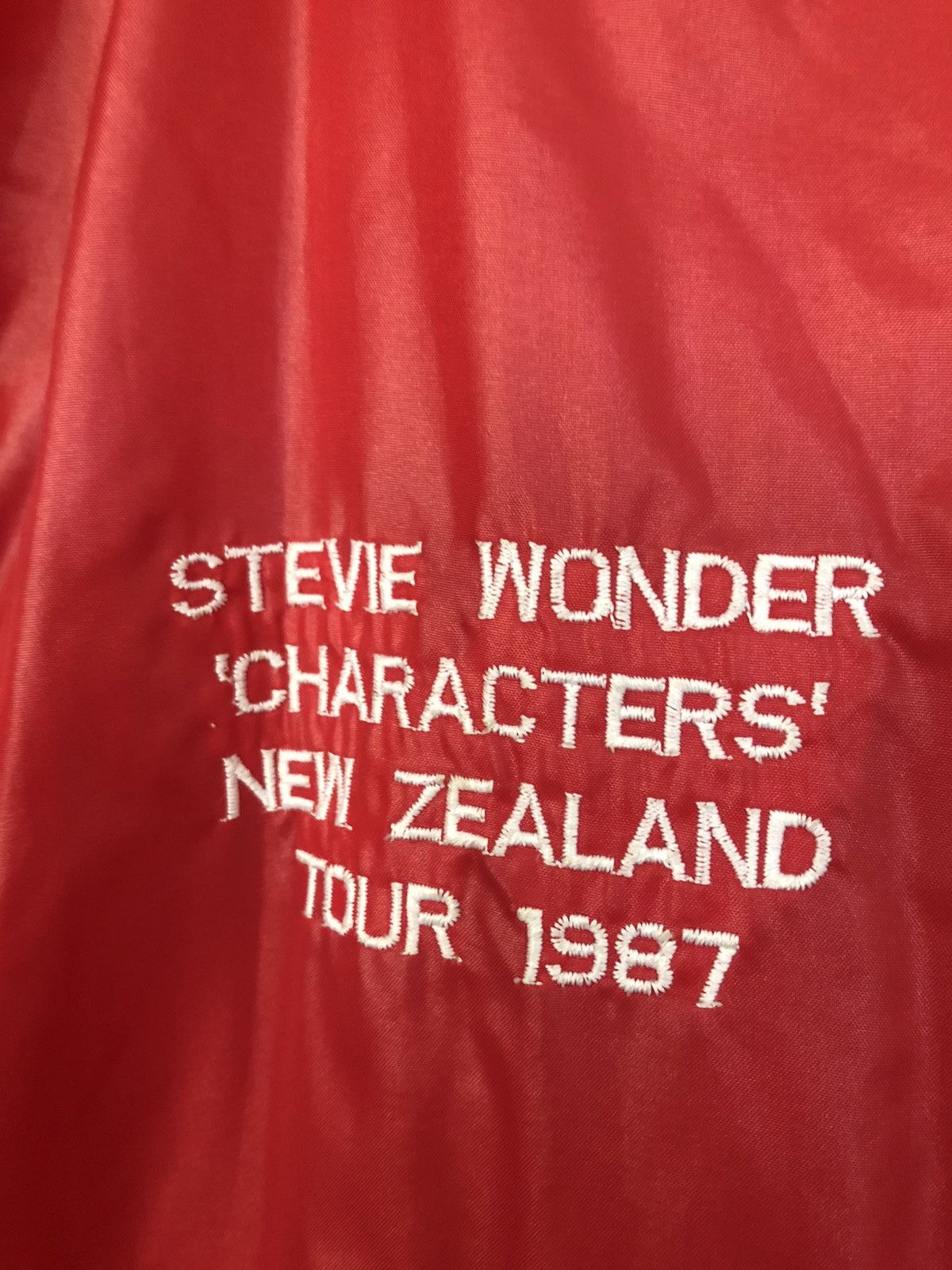 Band Tees × Rap Tees Stevie Wonder 1987 New Zealand Band Tour Windbreaker Size US L / EU 52-54 / 3 - 7 Thumbnail