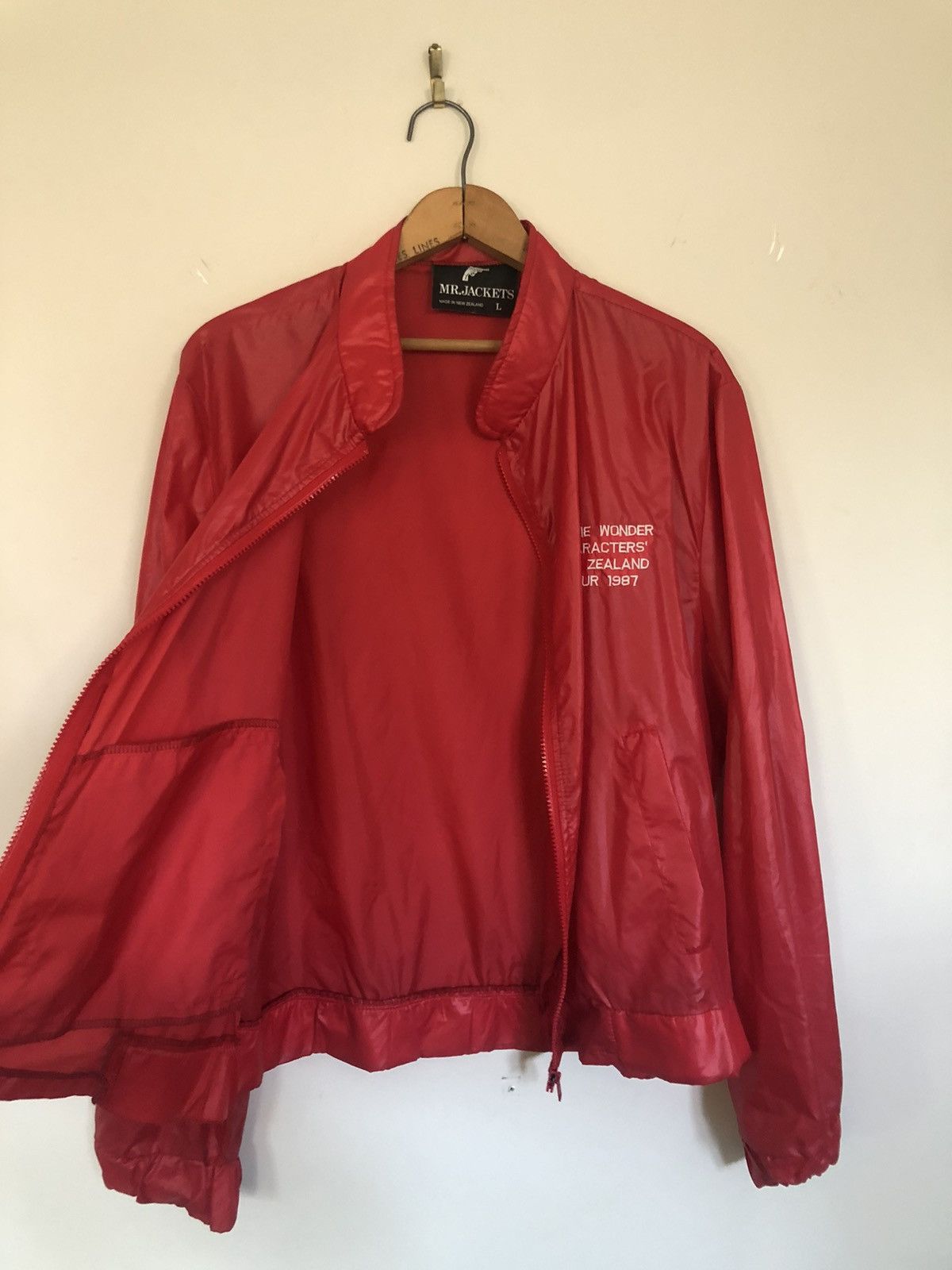 Band Tees × Rap Tees Stevie Wonder 1987 New Zealand Band Tour Windbreaker Size US L / EU 52-54 / 3 - 8 Thumbnail
