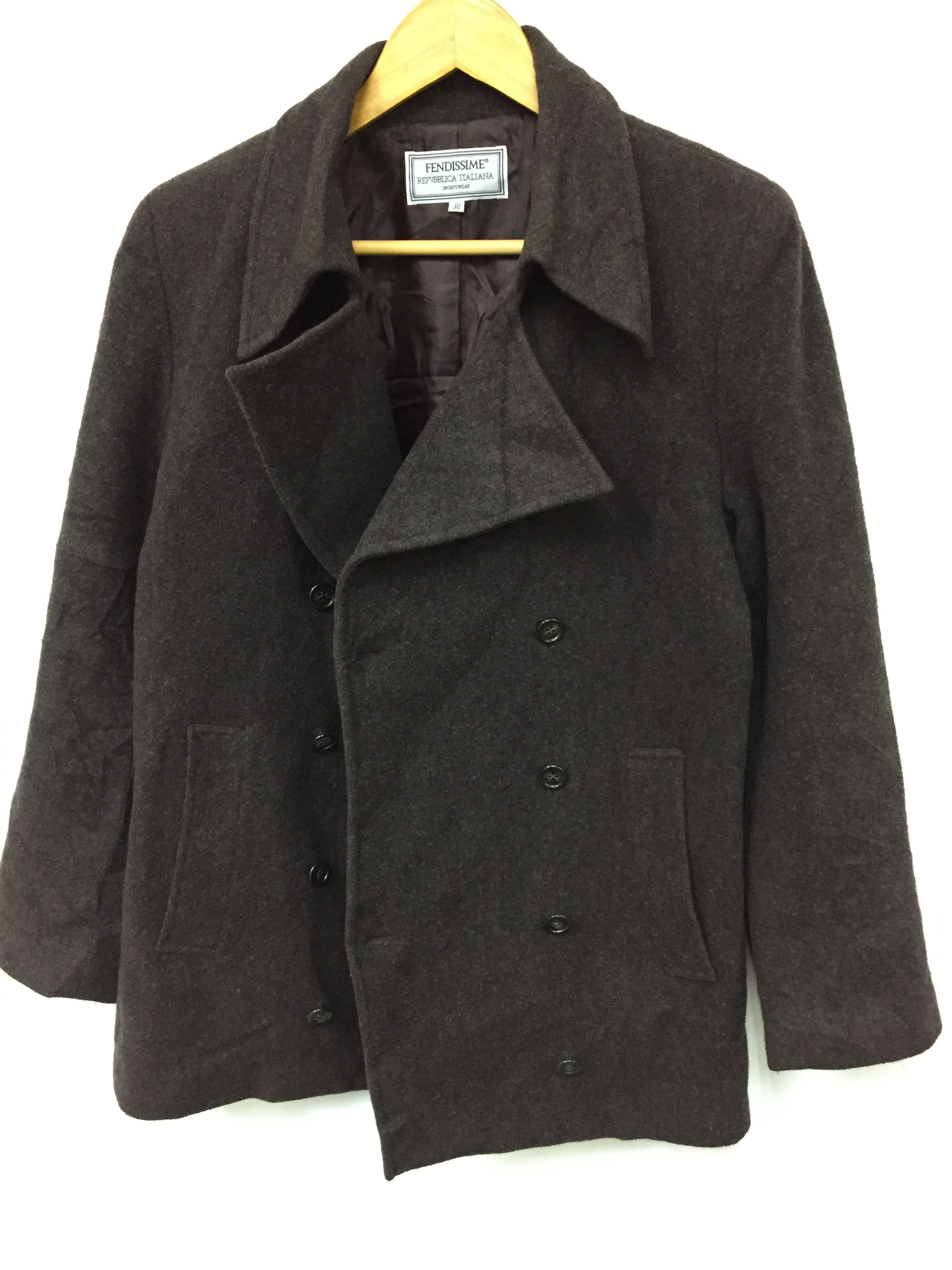 Fendi Fendissime by FENDI Asymmetrical Wool jacket luxury Size L / US 10 / IT 46 - 5 Thumbnail